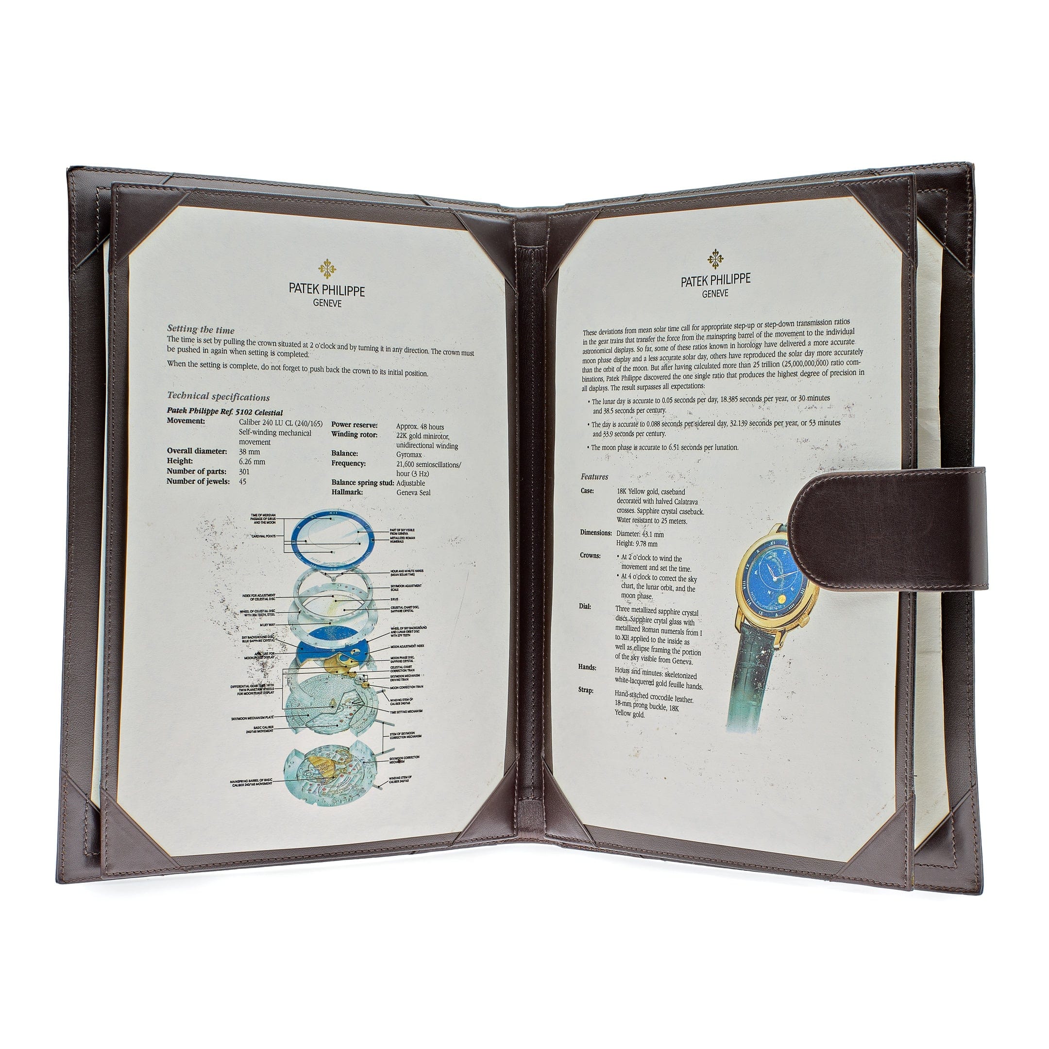 Luxury Watch Patek Philippe Celestial Grand Complications Sky Chart Yellow Gold Blue Dial 5102J-001 Wrist Aficionado