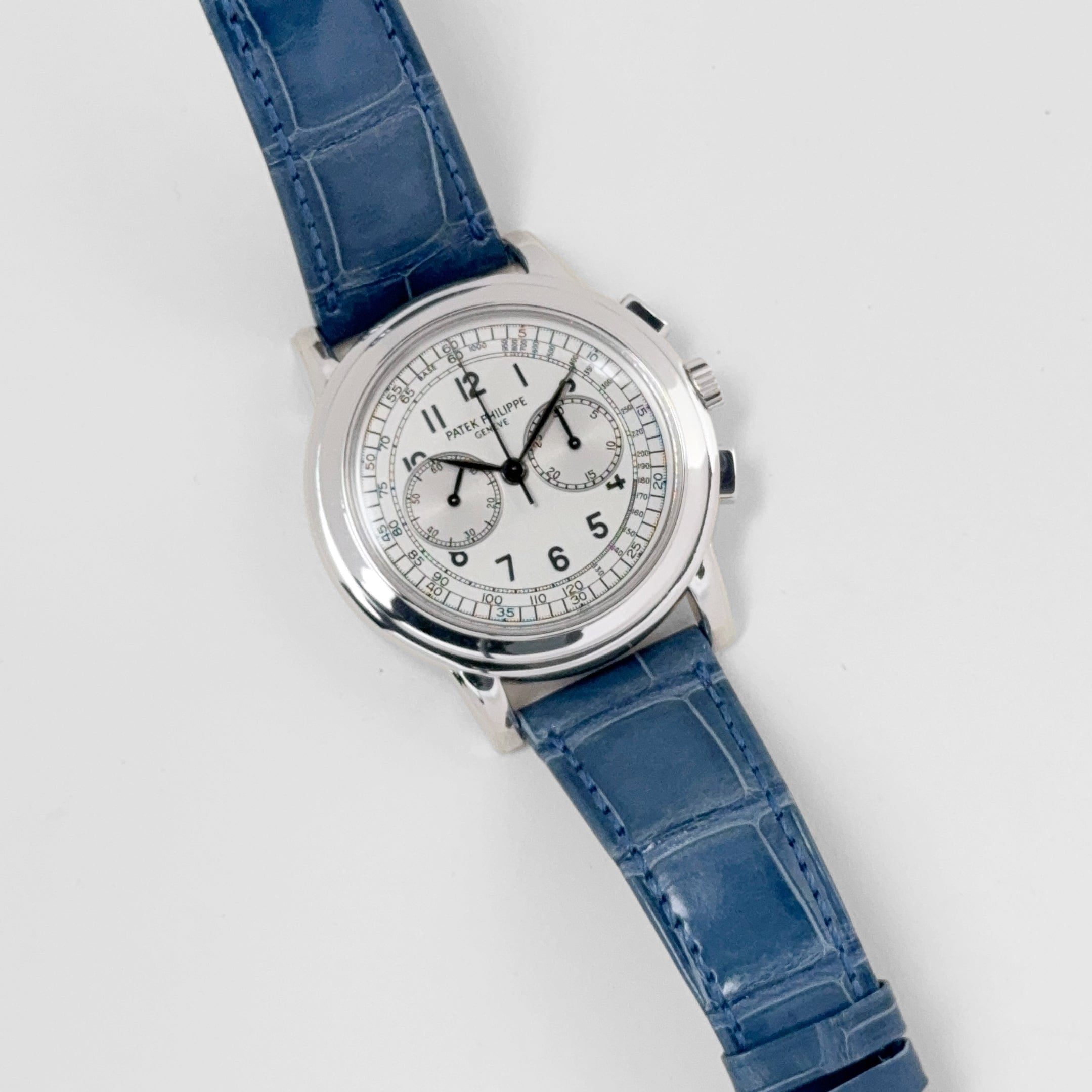 Patek Philippe Complications 5070G-001 Annual Calendar Chronograph White Gold Silver Dial (2003)