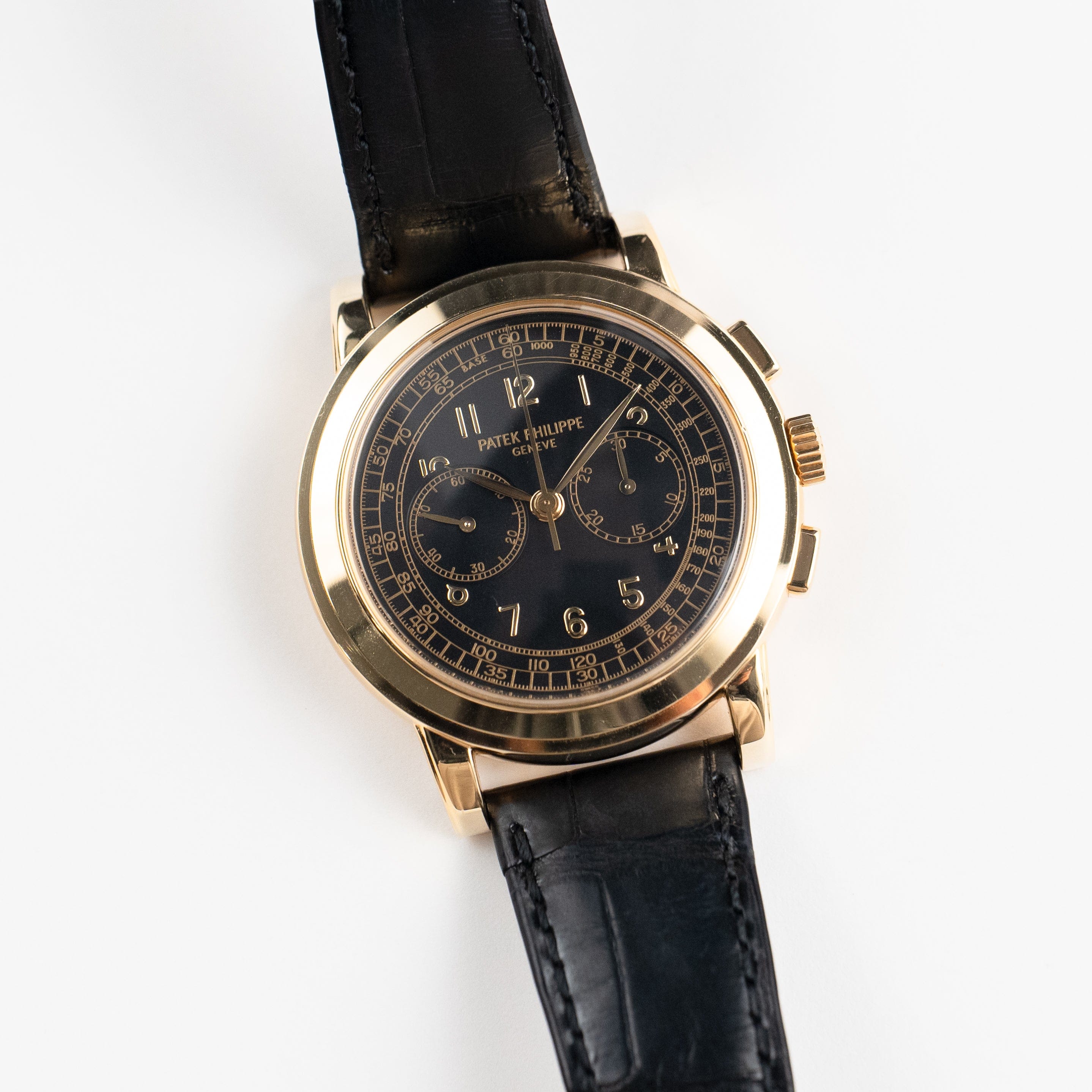 Patek Philippe Complications 5070J-001 Chronograph Yellow Gold Black Dial (2008)
