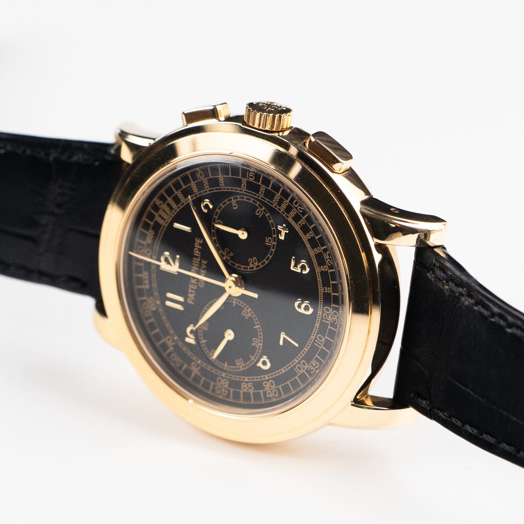 Patek Philippe Complications 5070J-001 Chronograph Yellow Gold Black Dial (2008)