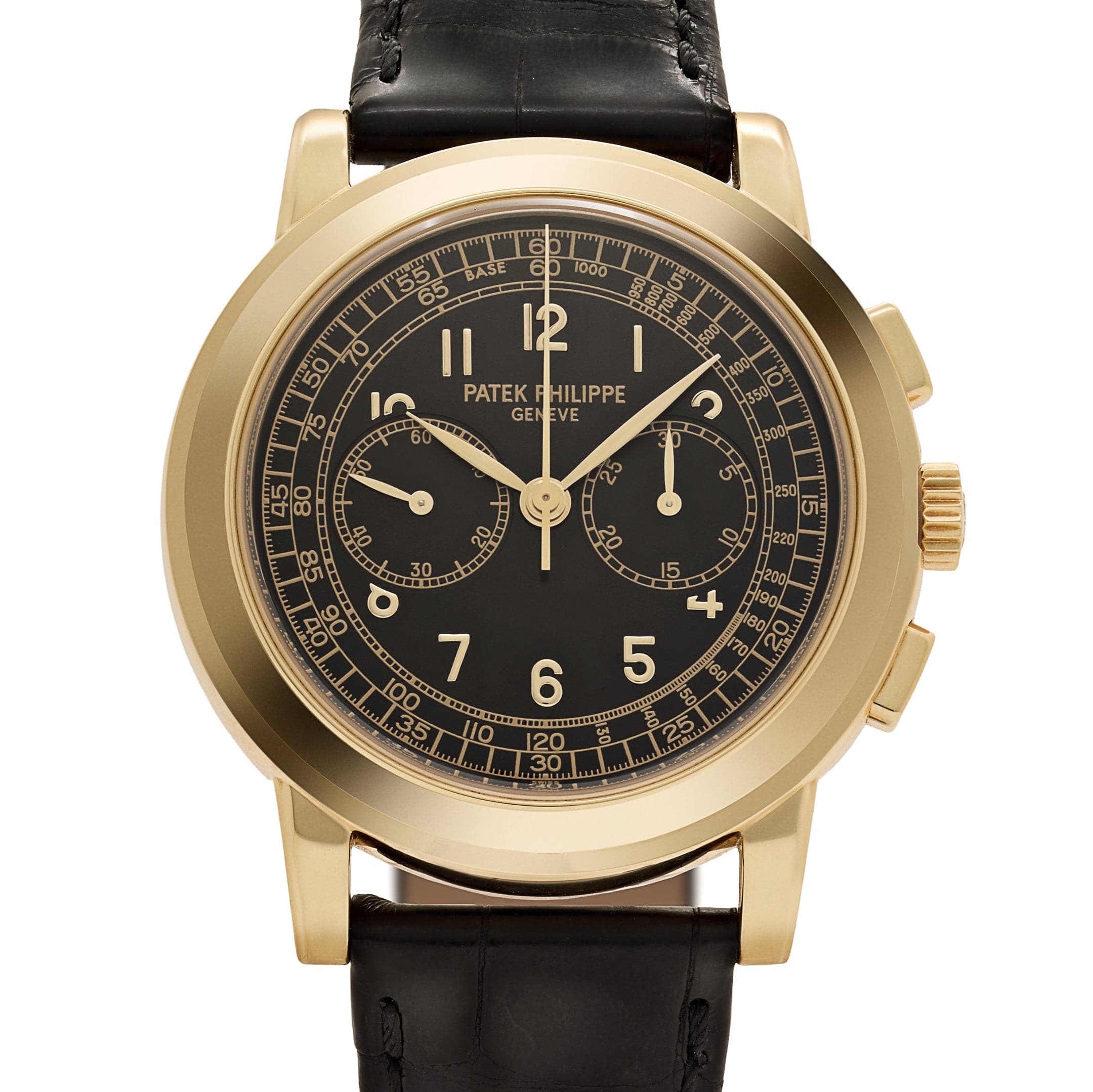 Patek Philippe Complications 5070J-001 Chronograph Yellow Gold Black Dial (2008)