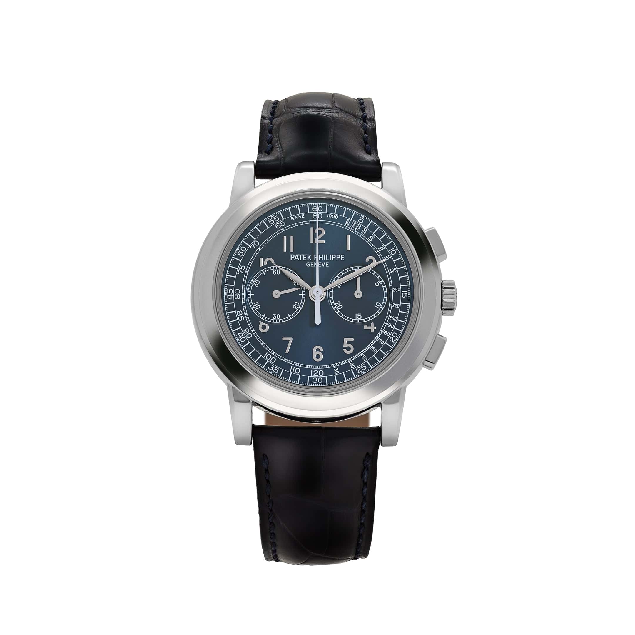 Patek Philippe Complications 5070P-001 Chronograph Platinum Blue Dial (2008)