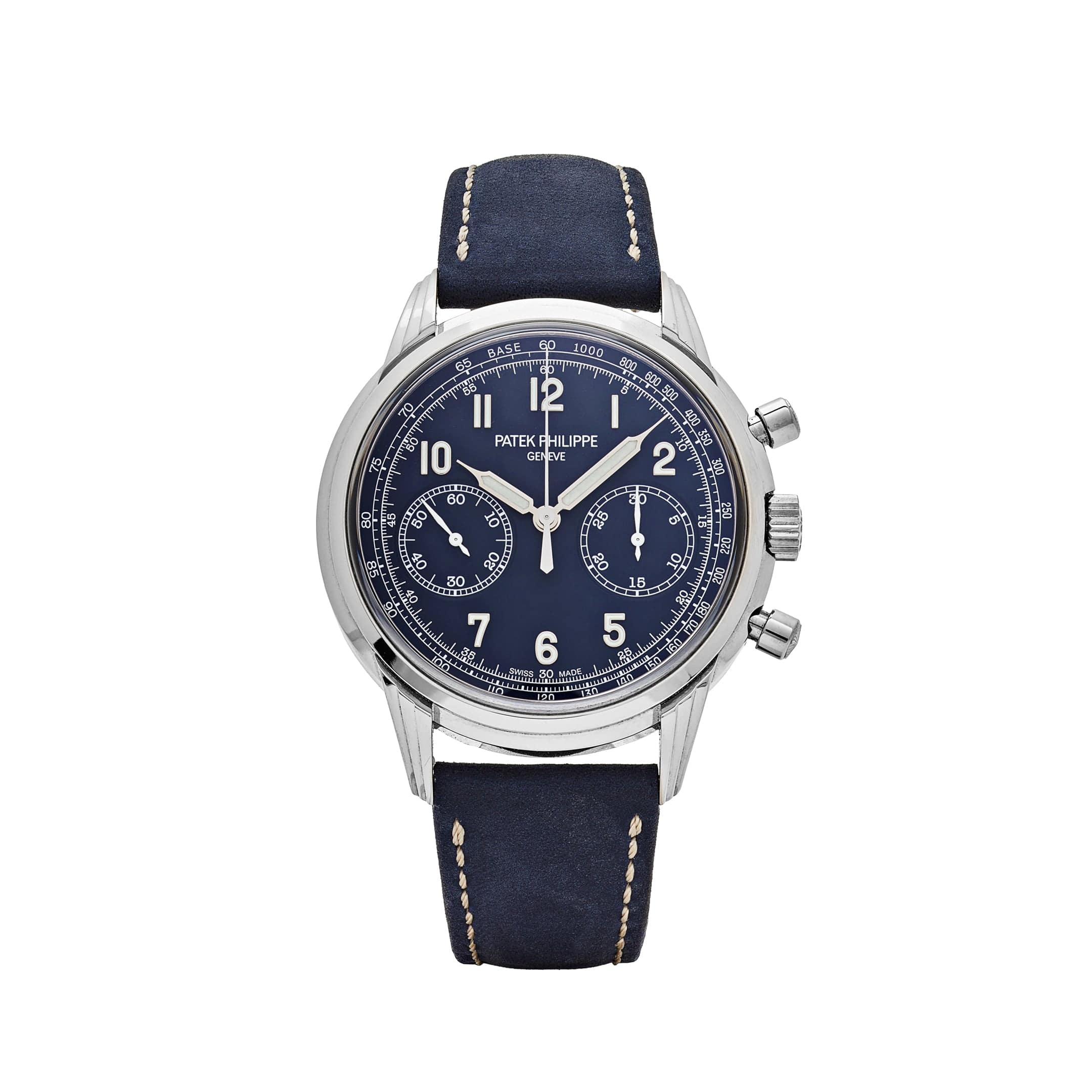 Patek Philippe Complications 5172G-001 Chronograph White Gold Blue Dial