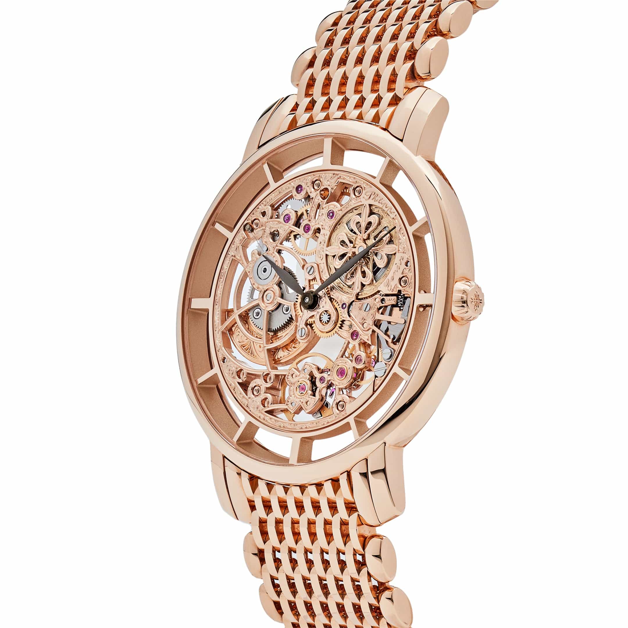 Patek Philippe Complications 5180/1R-001 Calatrava Rose Gold Skeleton Dial (2023)