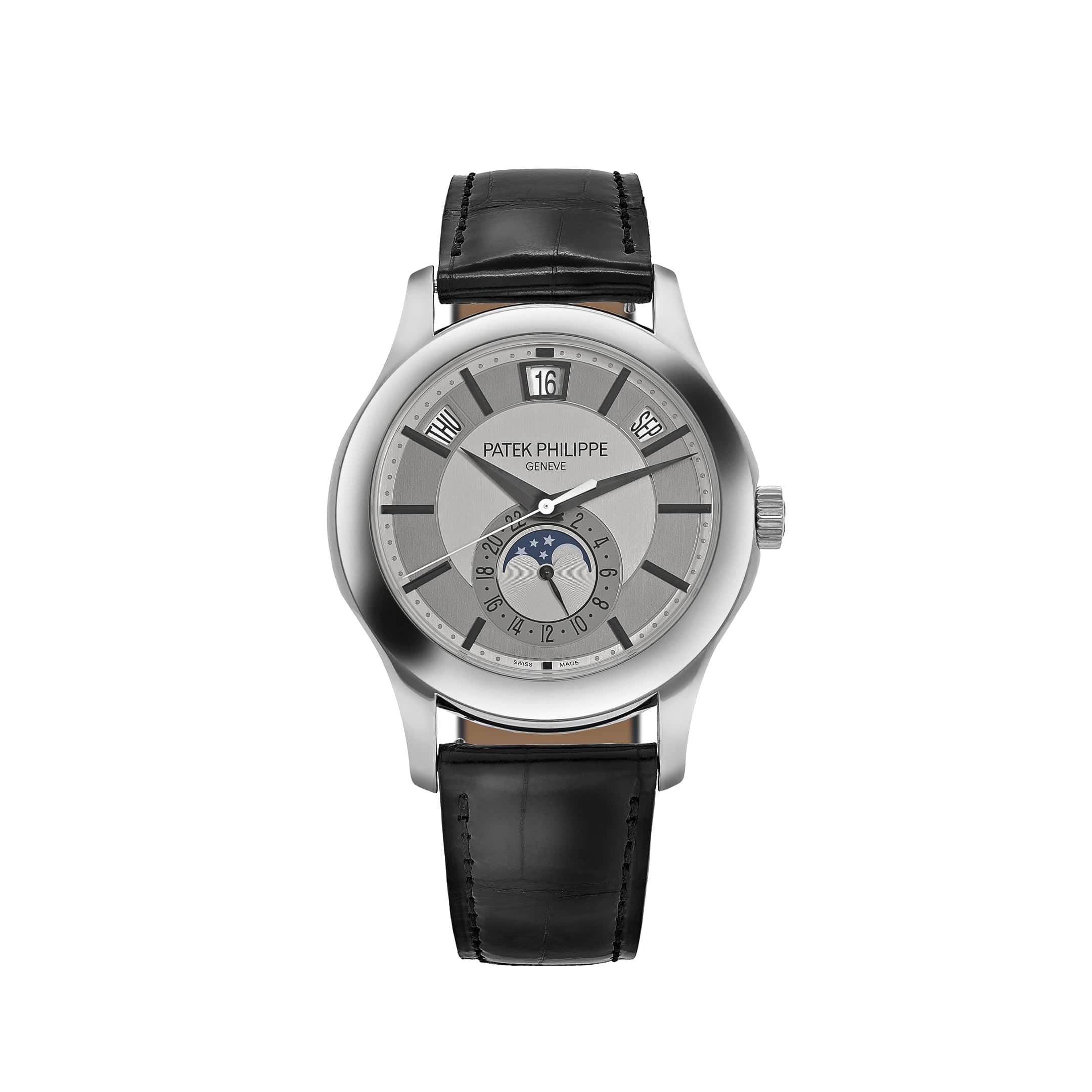 Patek Philippe Complications 5205G-001 Annual Calendar White Gold Silver Dial (2011)