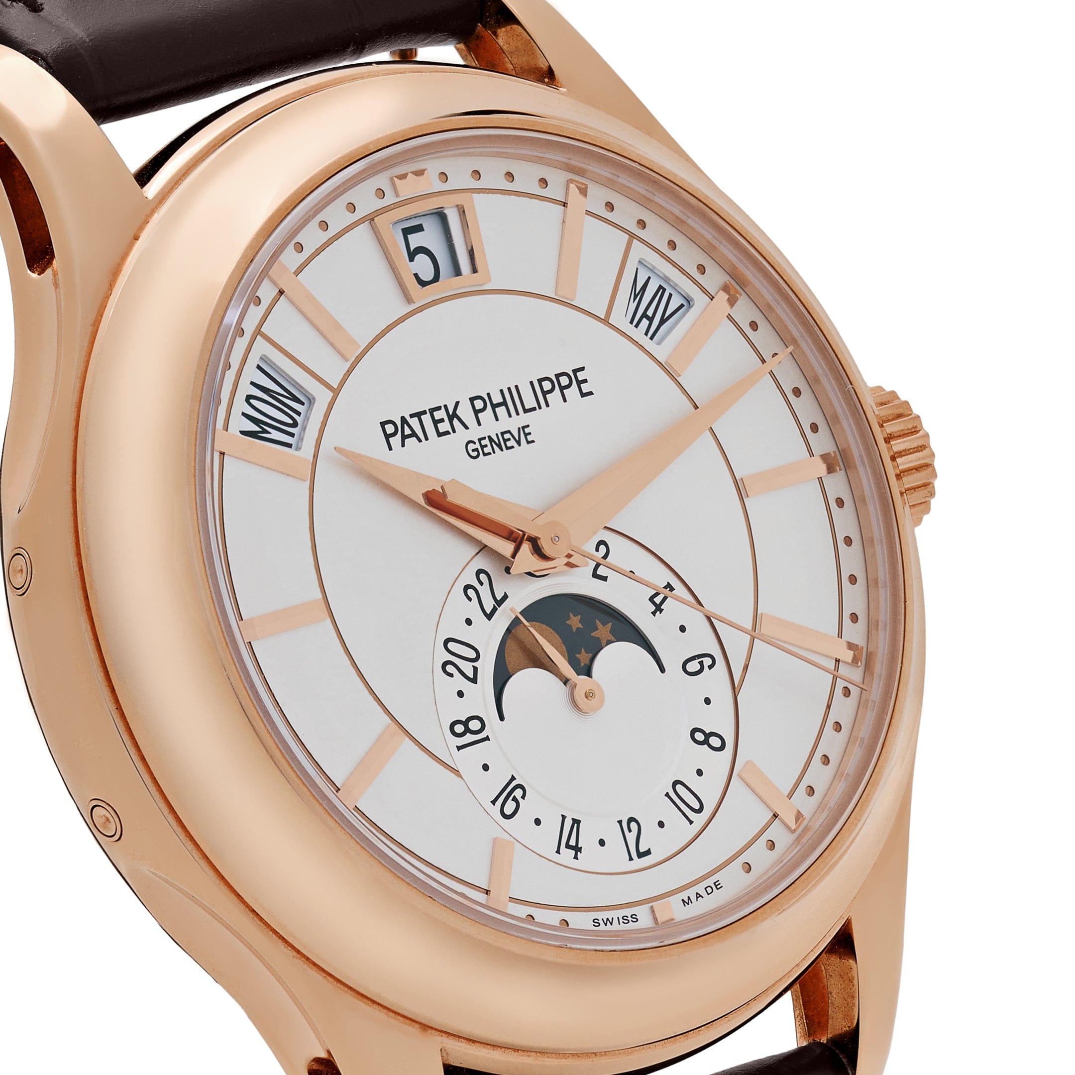 Patek Philippe Complications 5205R-001 Annual Calendar Rose Gold White Dial