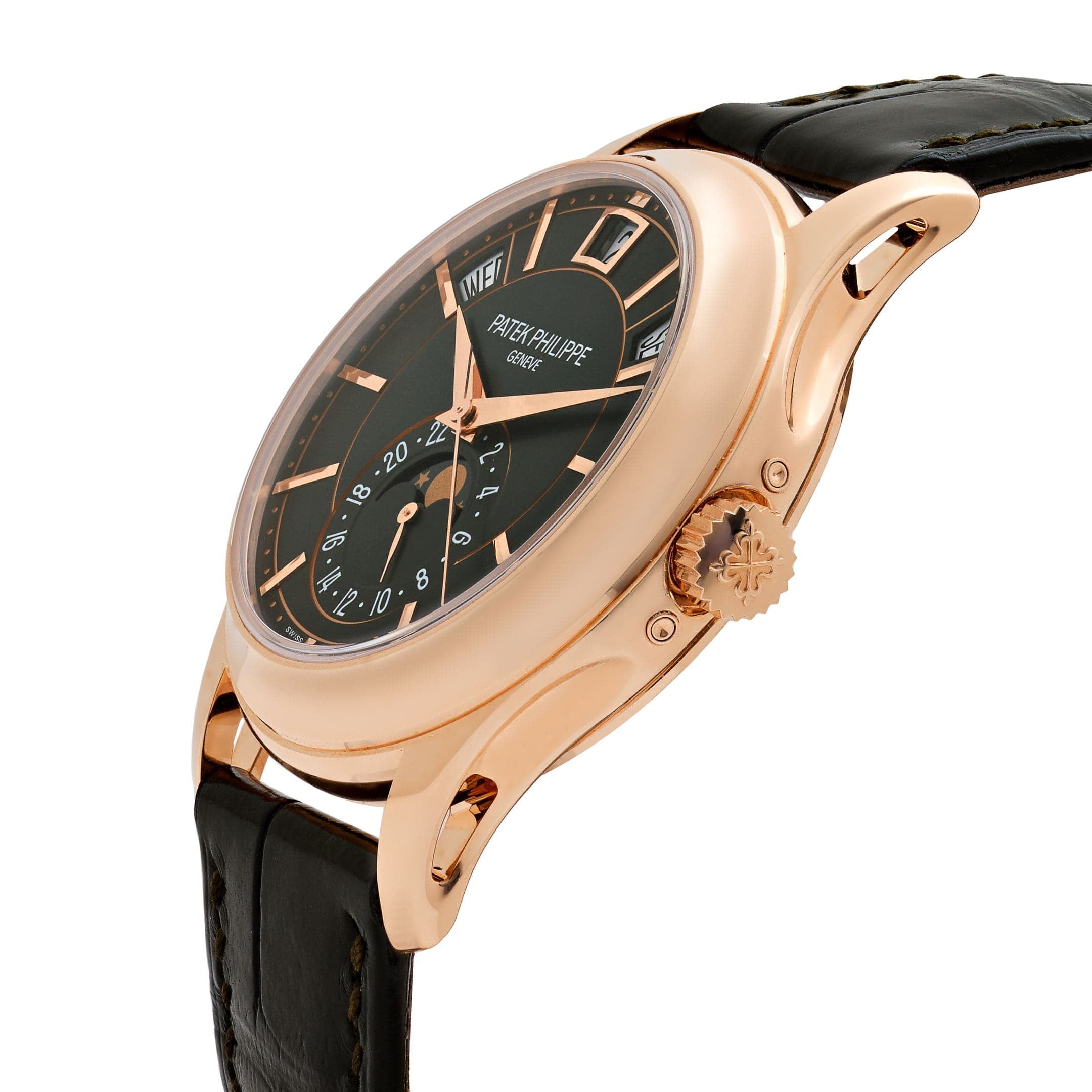 Patek Philippe Complications 5205R-011 Annual Calendar Moon Phases Rose Gold Green Dial (2025)