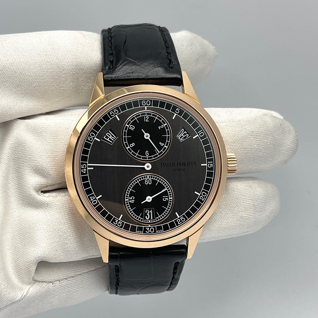 Luxury Watch Patek Philippe Annual Calendar Regulator Display Rose Gold 5235/50R-001 Wrist Aficionado