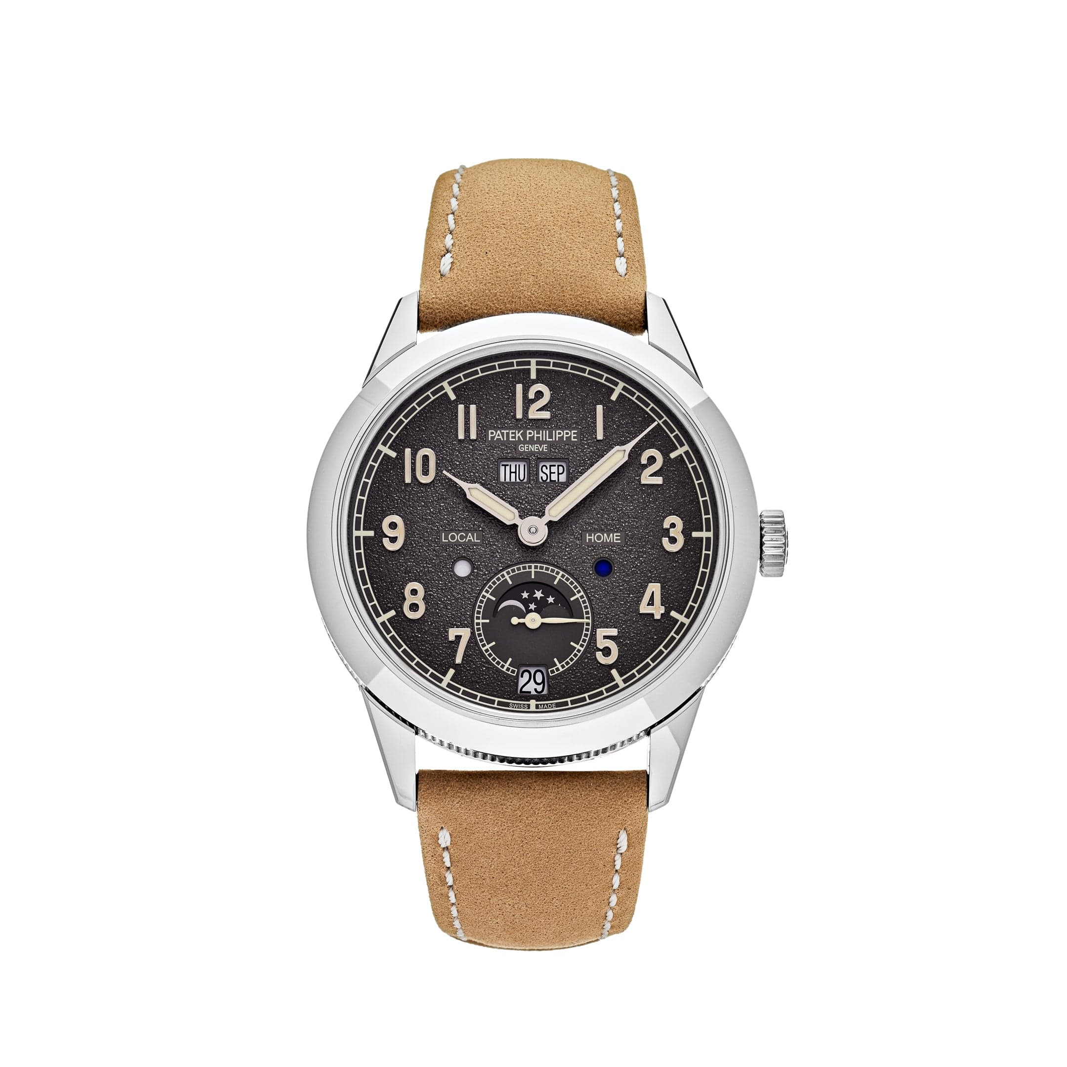 Patek Philippe Complications White Gold Grey Dial 5326G-001 Wrist Aficionado