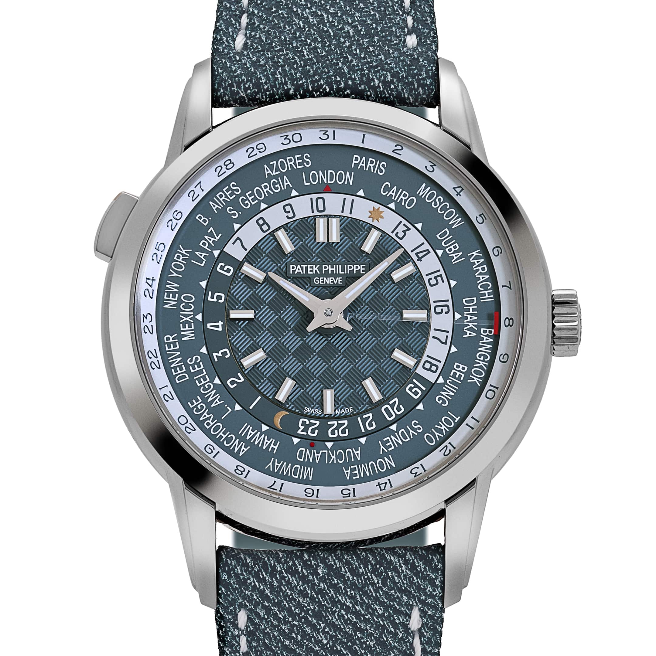 Patek Philippe Complications 5330G-001 World Time White Gold Blue Dial (2025)
