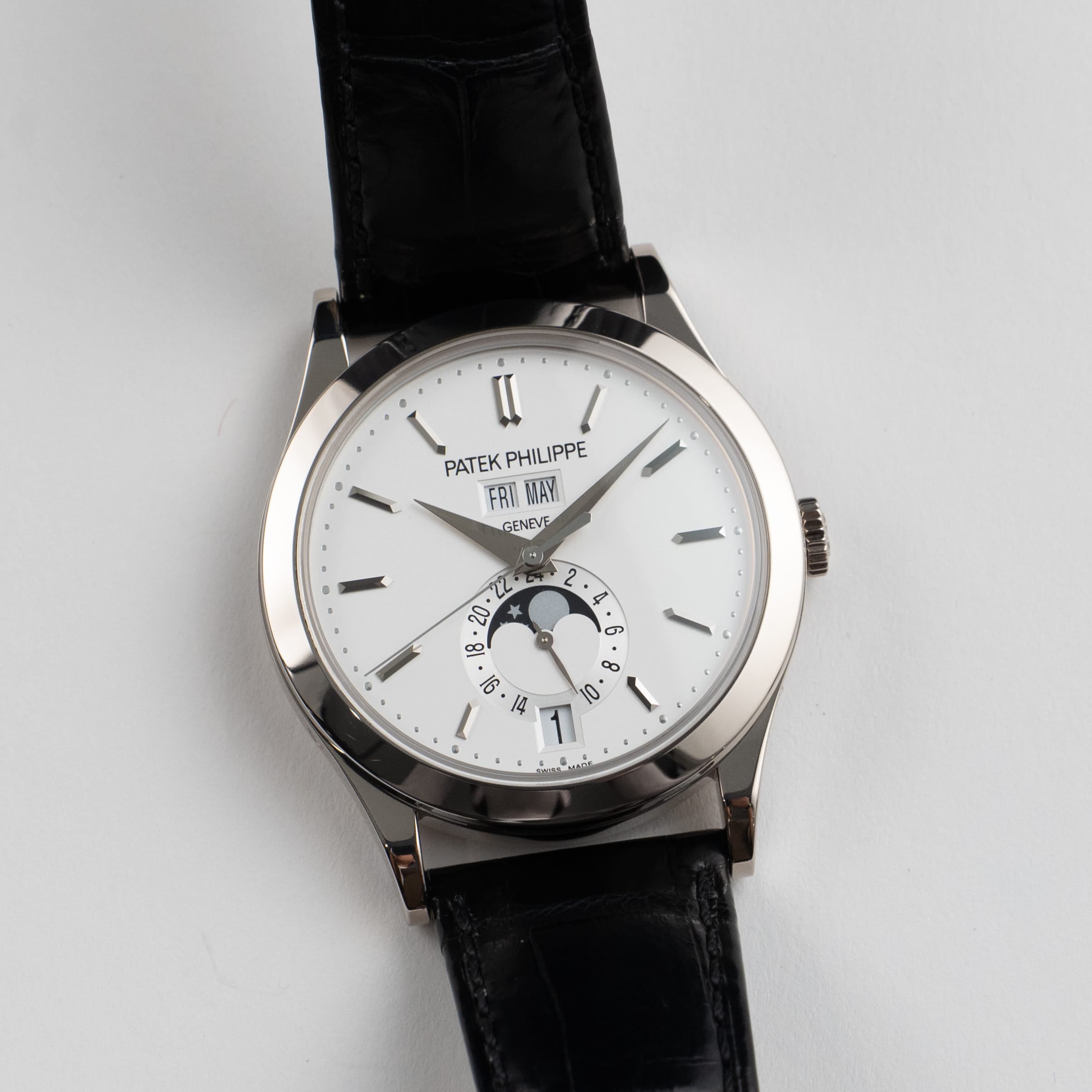 Patek Philippe Complications 5396G-011 Annual Calendar Moon Phases White Gold (2019)