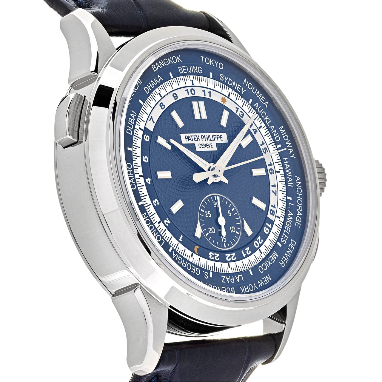 Luxury Watch Patek Philippe Complications World Time Flyback Chronograph 5930G-010 Wrist Aficionado