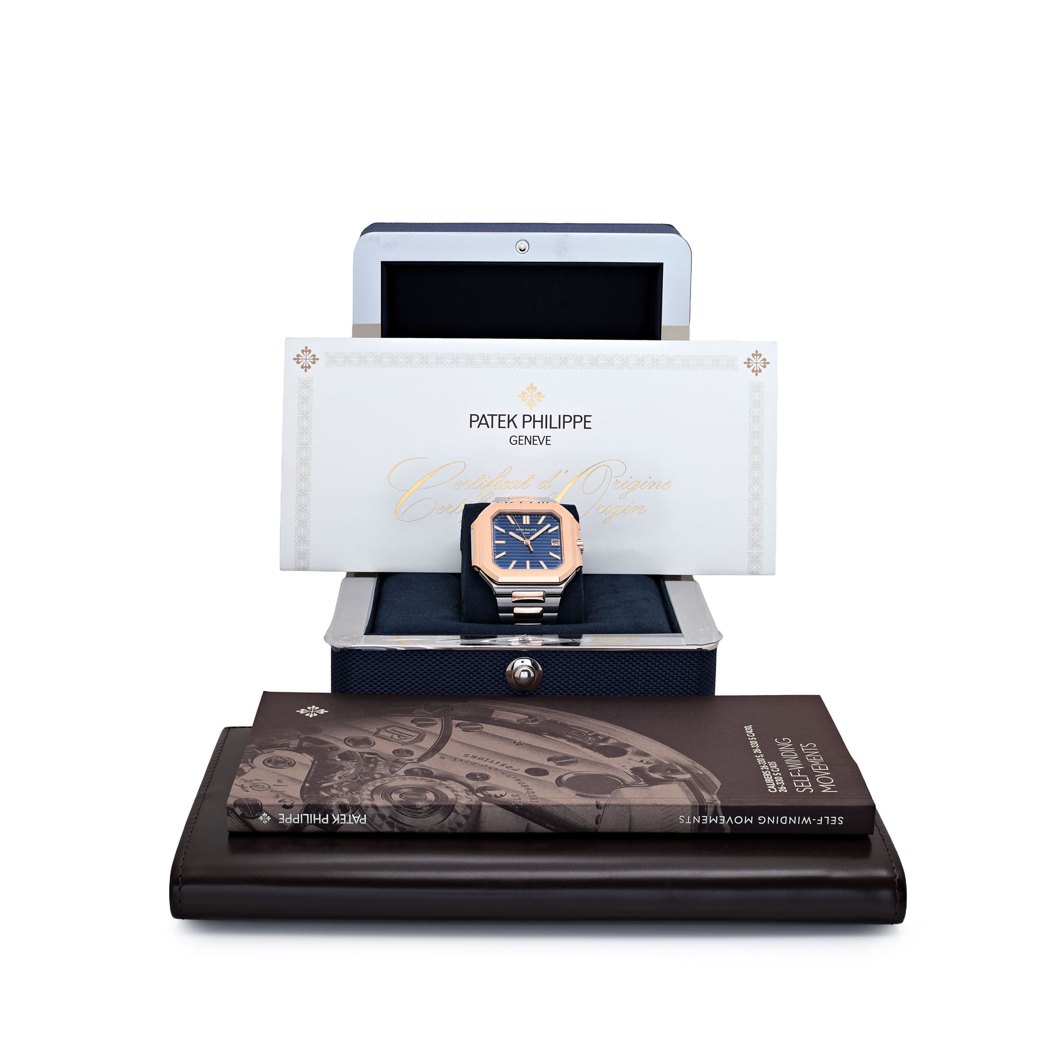 Patek Philippe Cubitus 5821/1AR-001 Stainless Steel Rose Gold Blue Dial (2024)