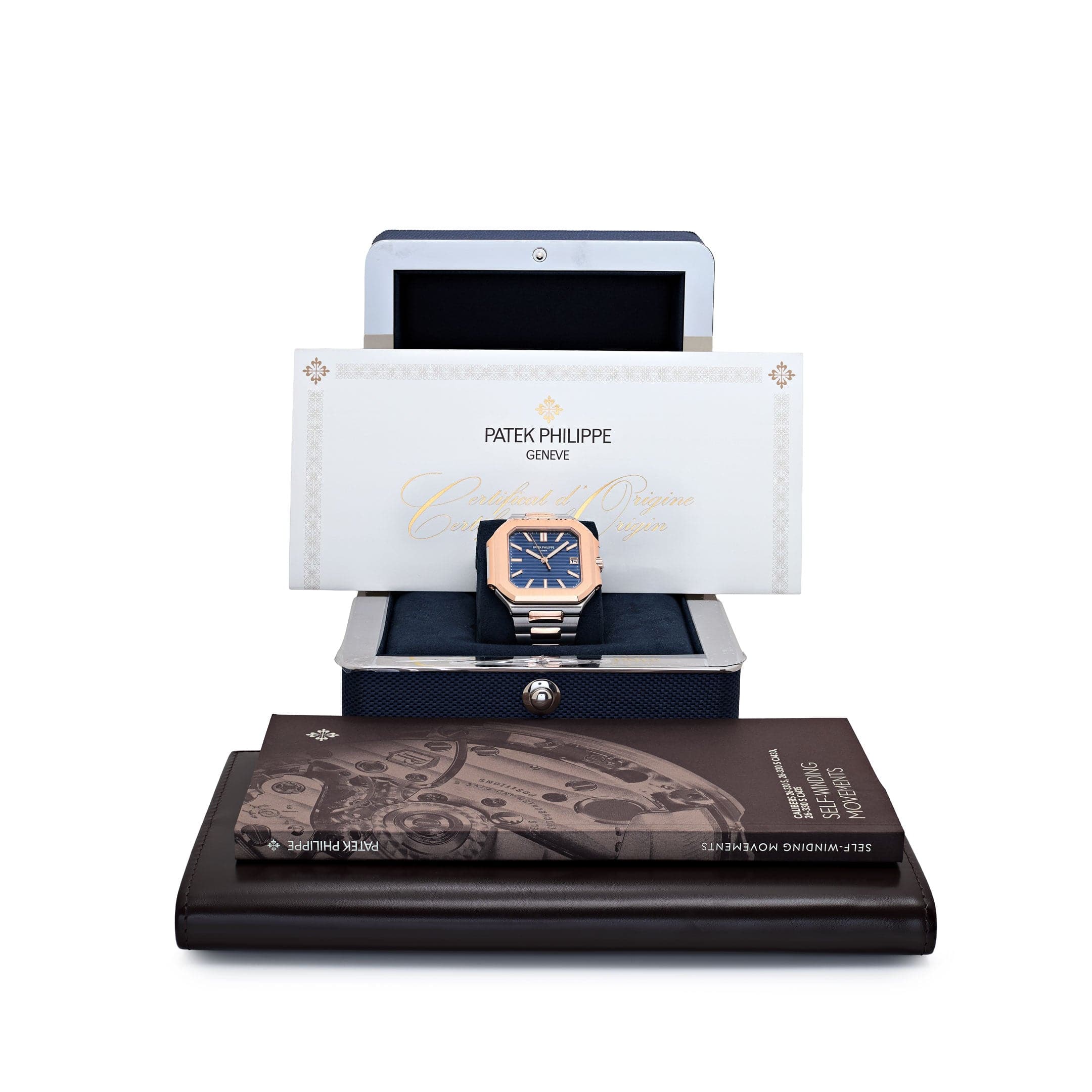 Patek Philippe Cubitus 5821/1AR-001 Stainless Steel Rose Gold Blue Dial (2025)