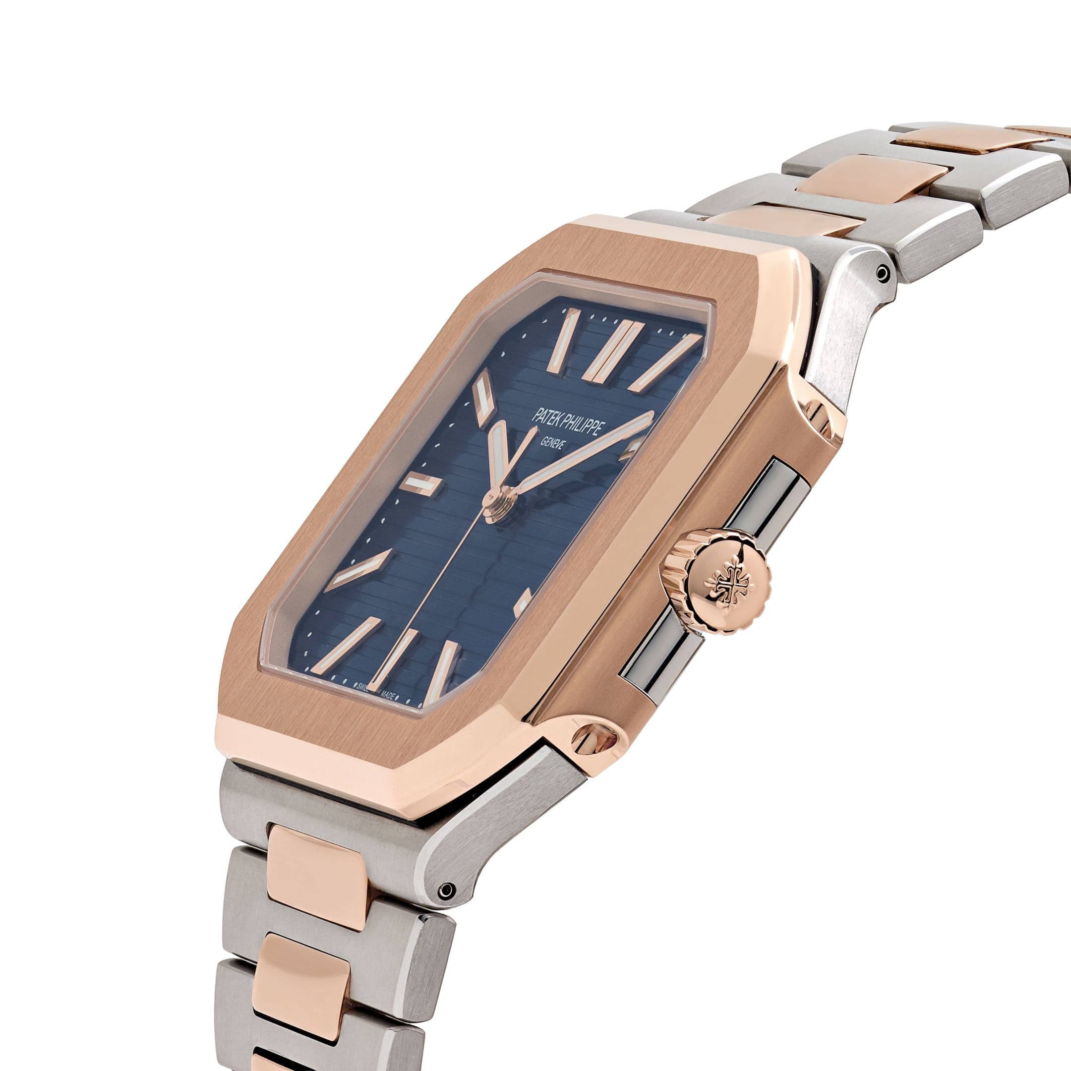 Patek Philippe Cubitus 5821/1AR-001 Stainless Steel Rose Gold Blue Dial (2025)