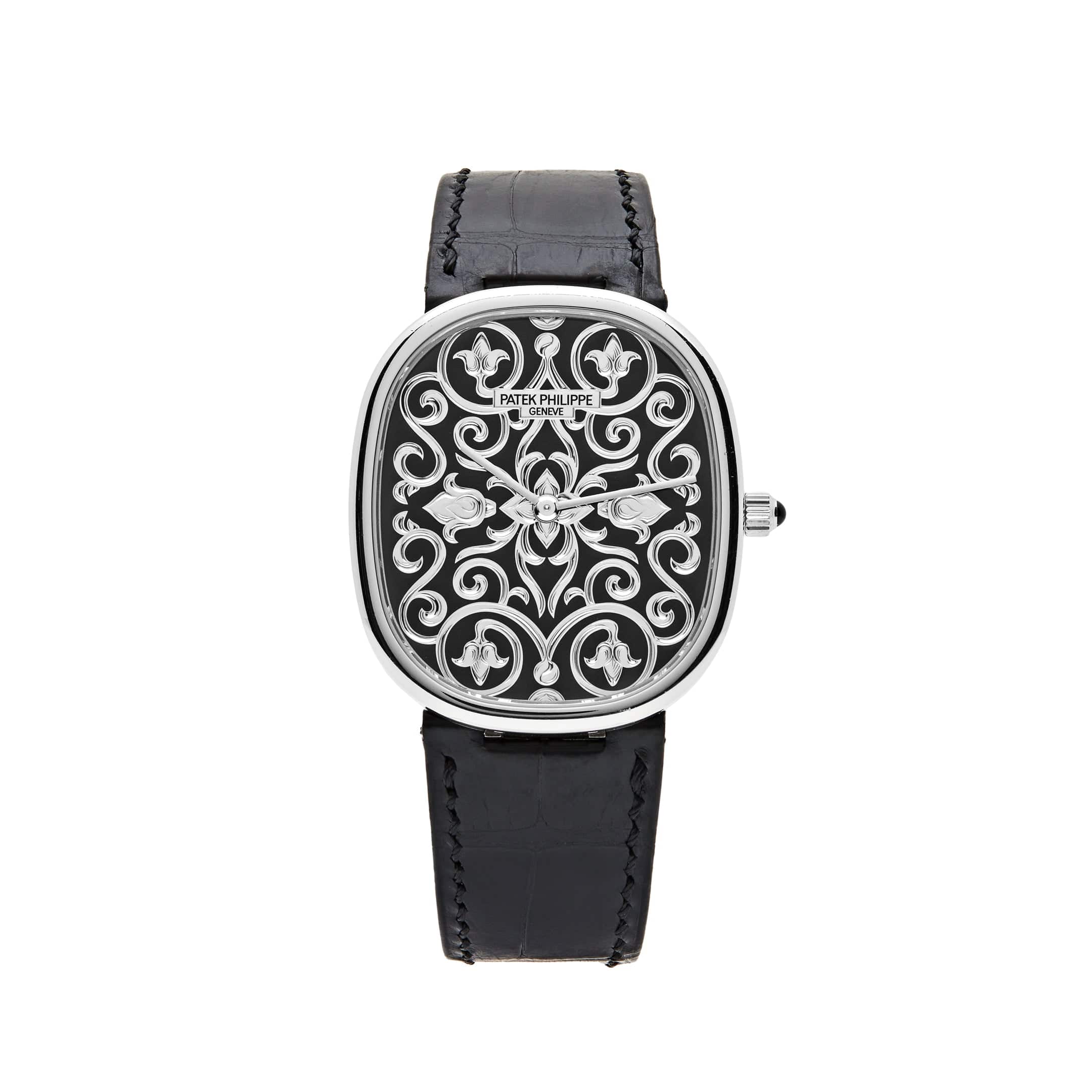 Patek Philippe Golden Ellipse 5738/51G-001 White Gold Engraved Dial (2022)