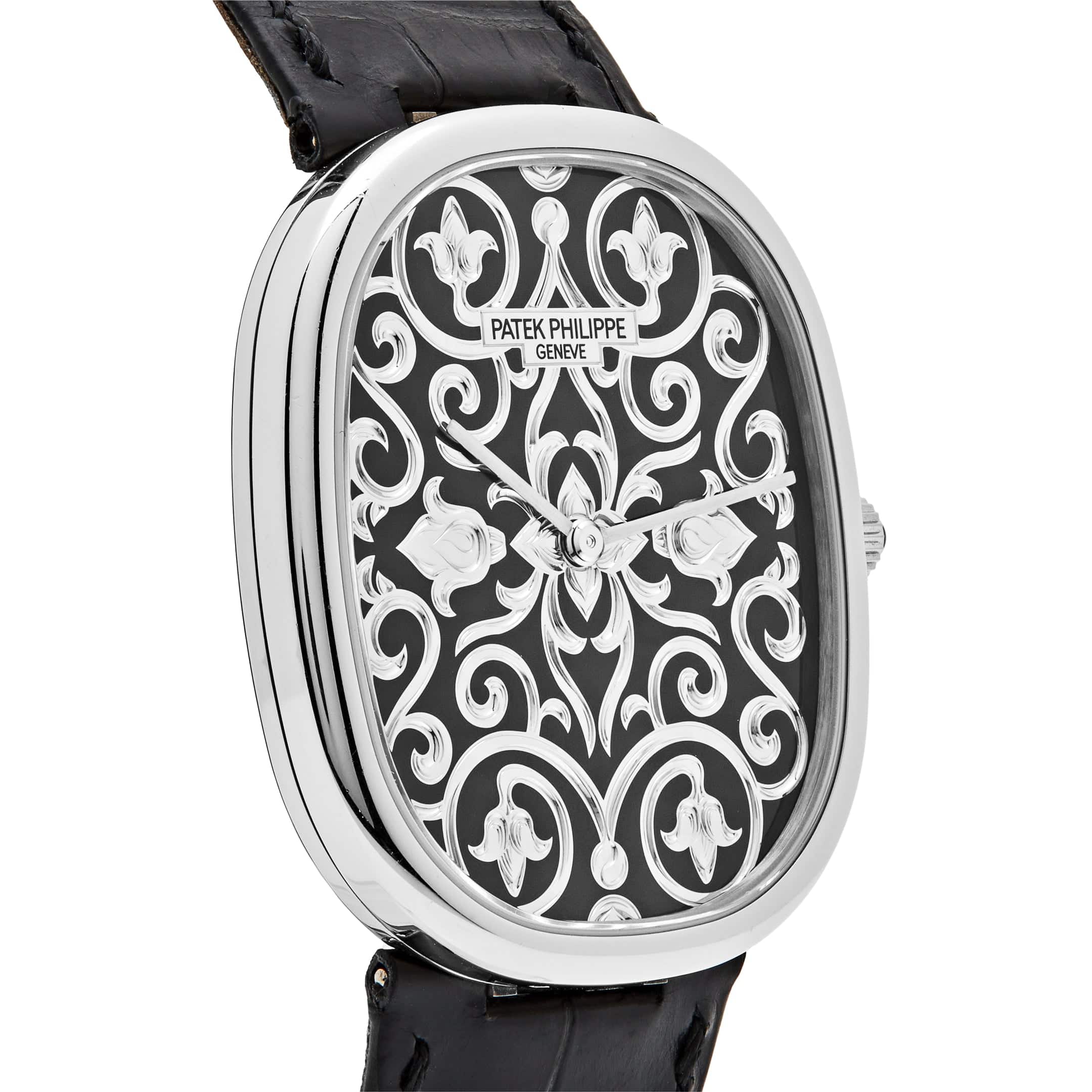 Patek Philippe Golden Ellipse 5738/51G-001 White Gold Engraved Dial (2022)