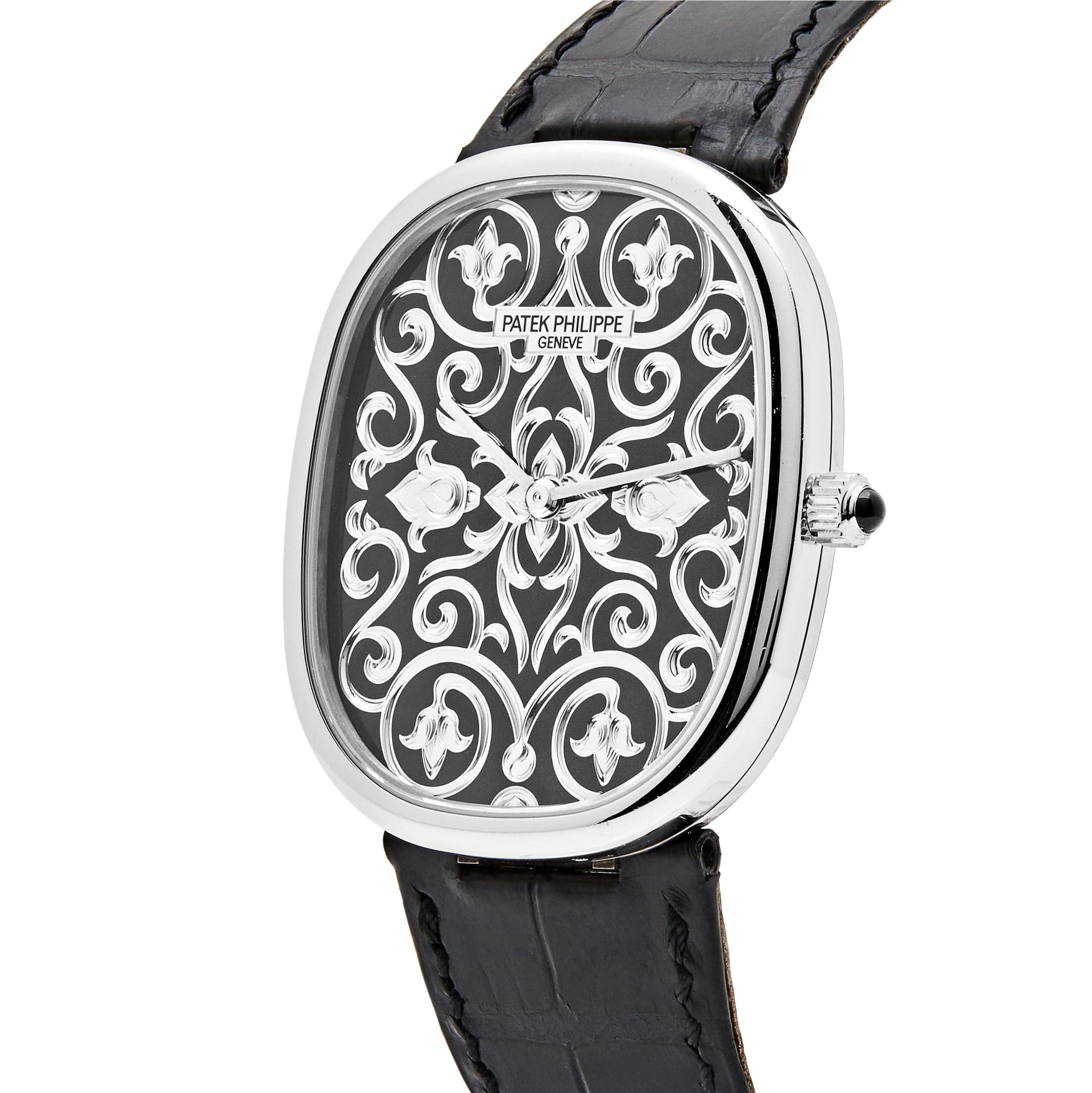 Patek Philippe Golden Ellipse 5738/51G-001 White Gold Engraved Dial (2022)