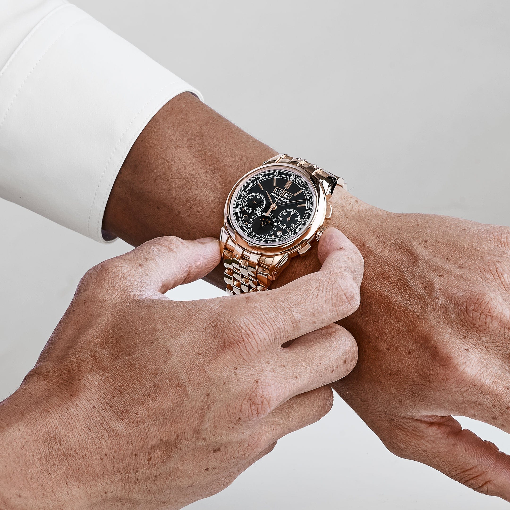 Patek Philippe Grand Complications 5270/1R-001 Chronograph Perpetual Calendar Rose Gold Black Dial (2021)