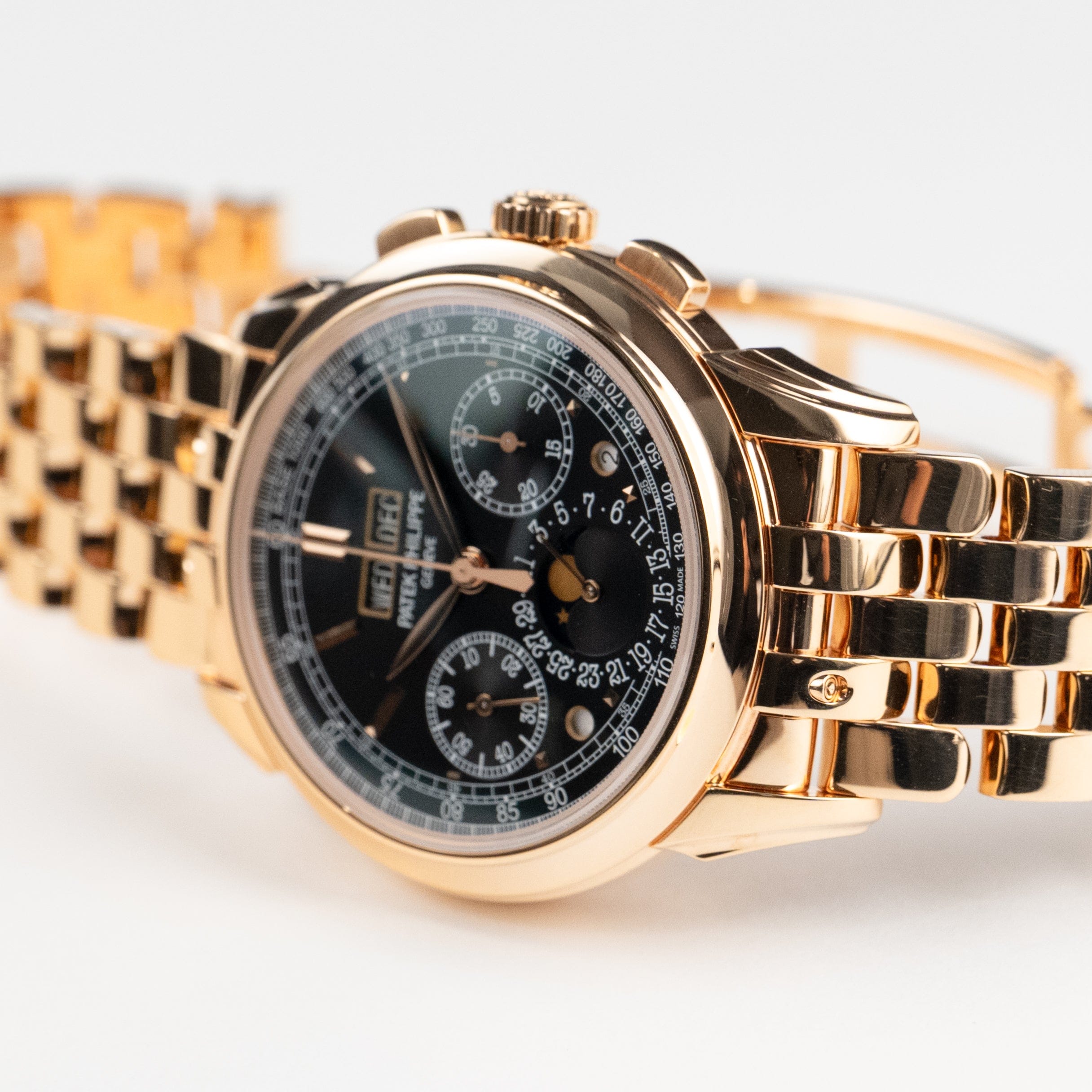 Patek Philippe Grand Complications 5270/1R-001 Chronograph Perpetual Calendar Rose Gold Black Dial (2021)
