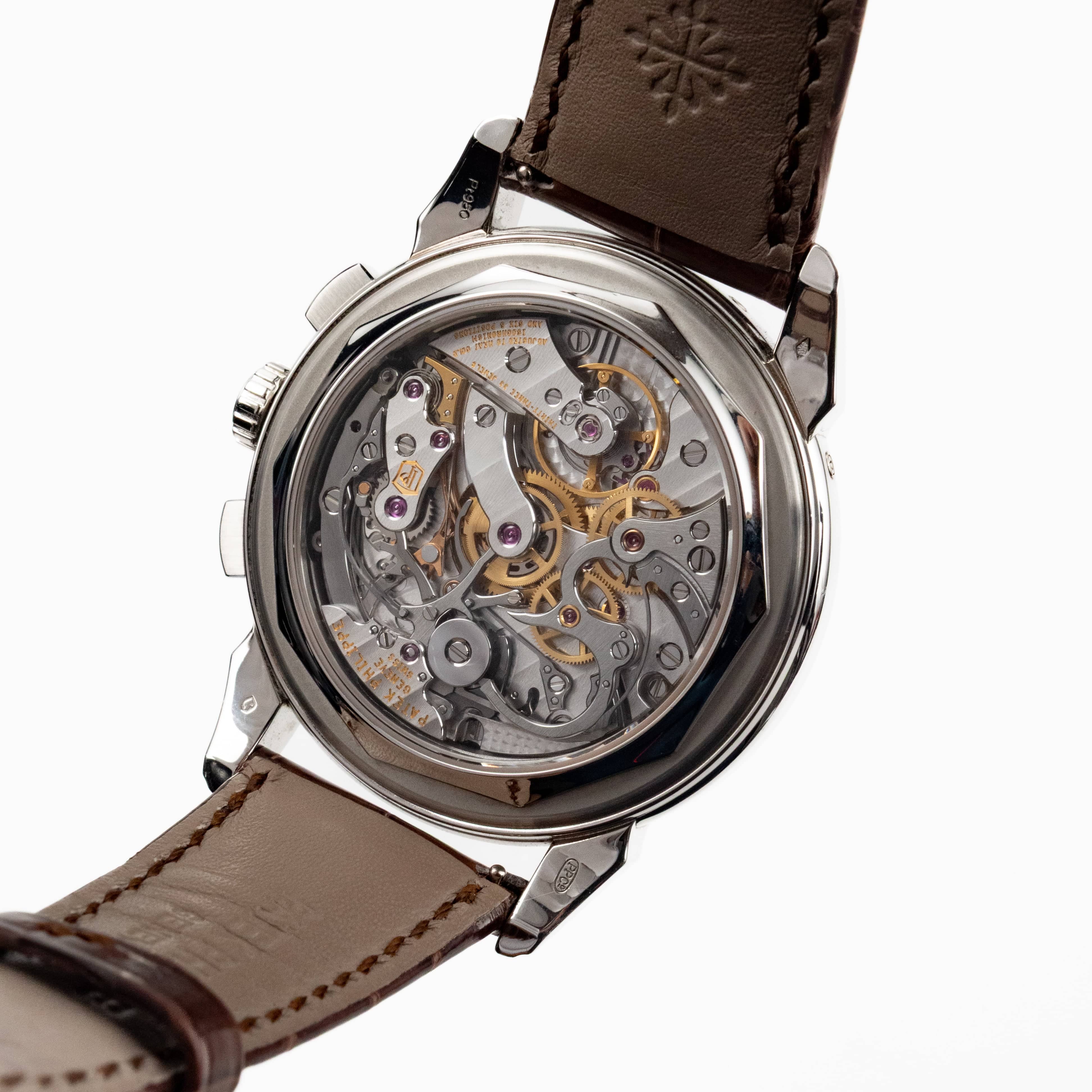 Patek Philippe Grand Complications 5270P-001 Perpetual Calendar Chronograph Platinum Salmon Dial (2019)