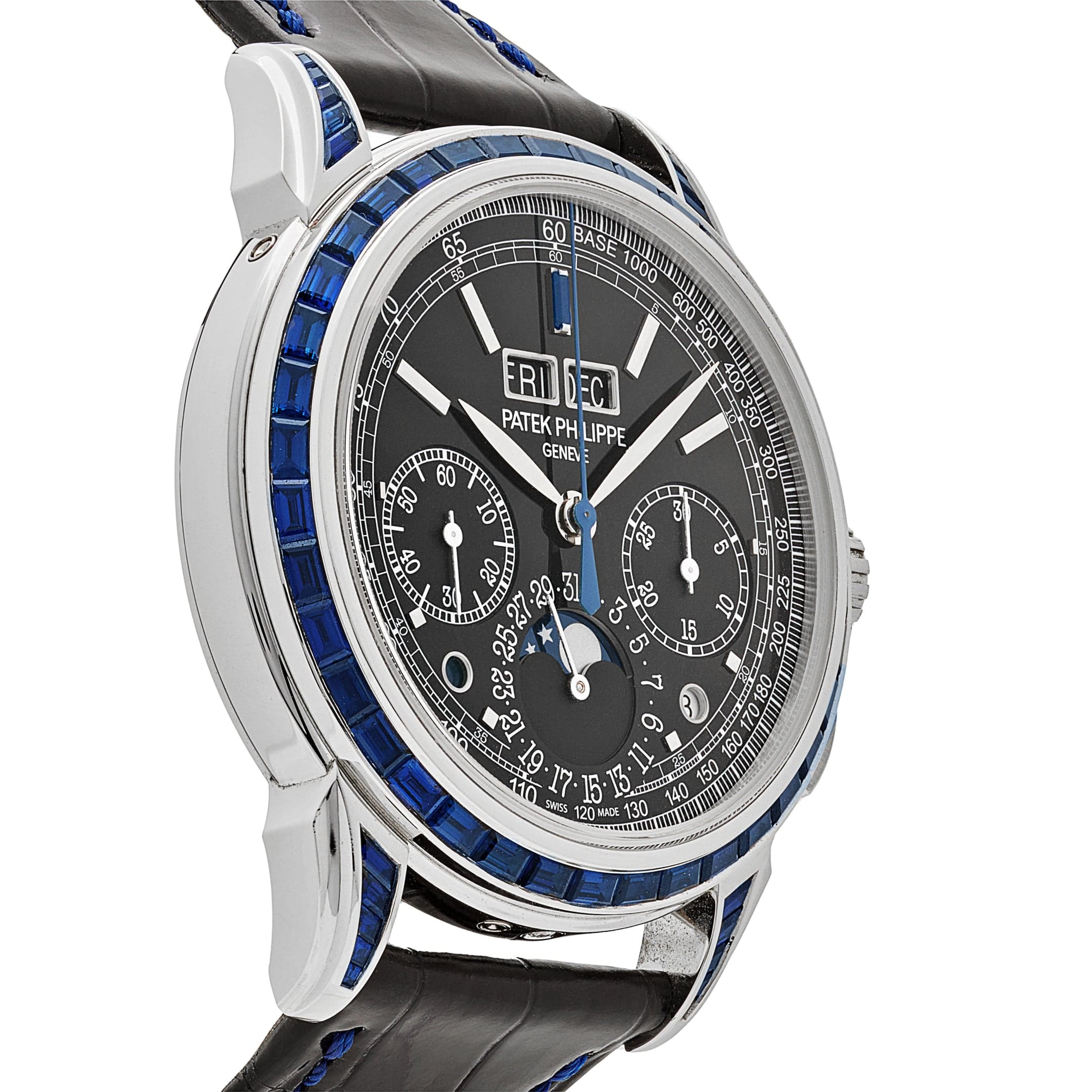 Patek Philippe Grand Complications 5271/11P-001 Moon Phases Platinum Black Dial Sapphire Bezel