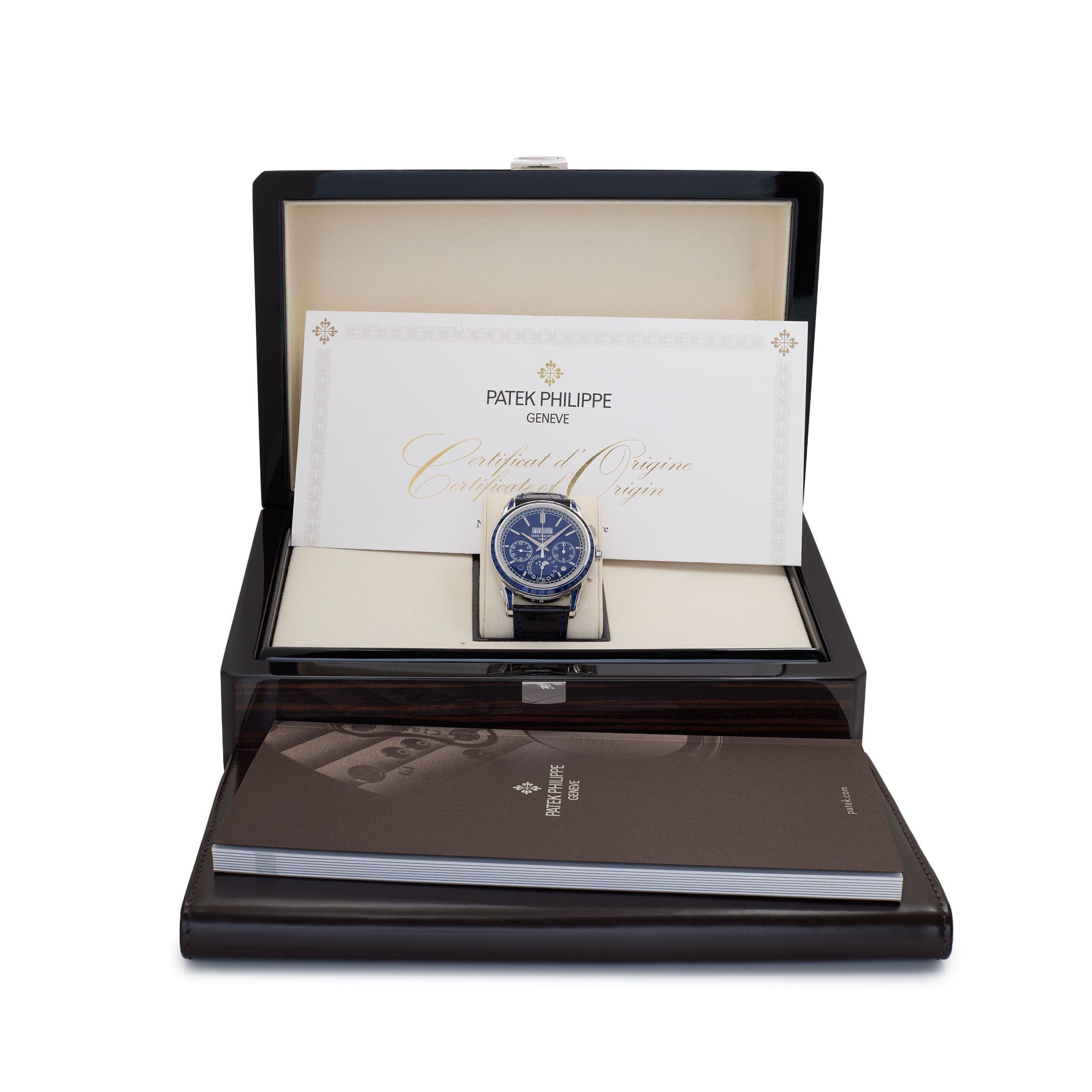 Patek Philippe Grand Complications 5271/11P-010 Perpetual Calendar Chronograph Platinum Baguette Sapphires (2025)