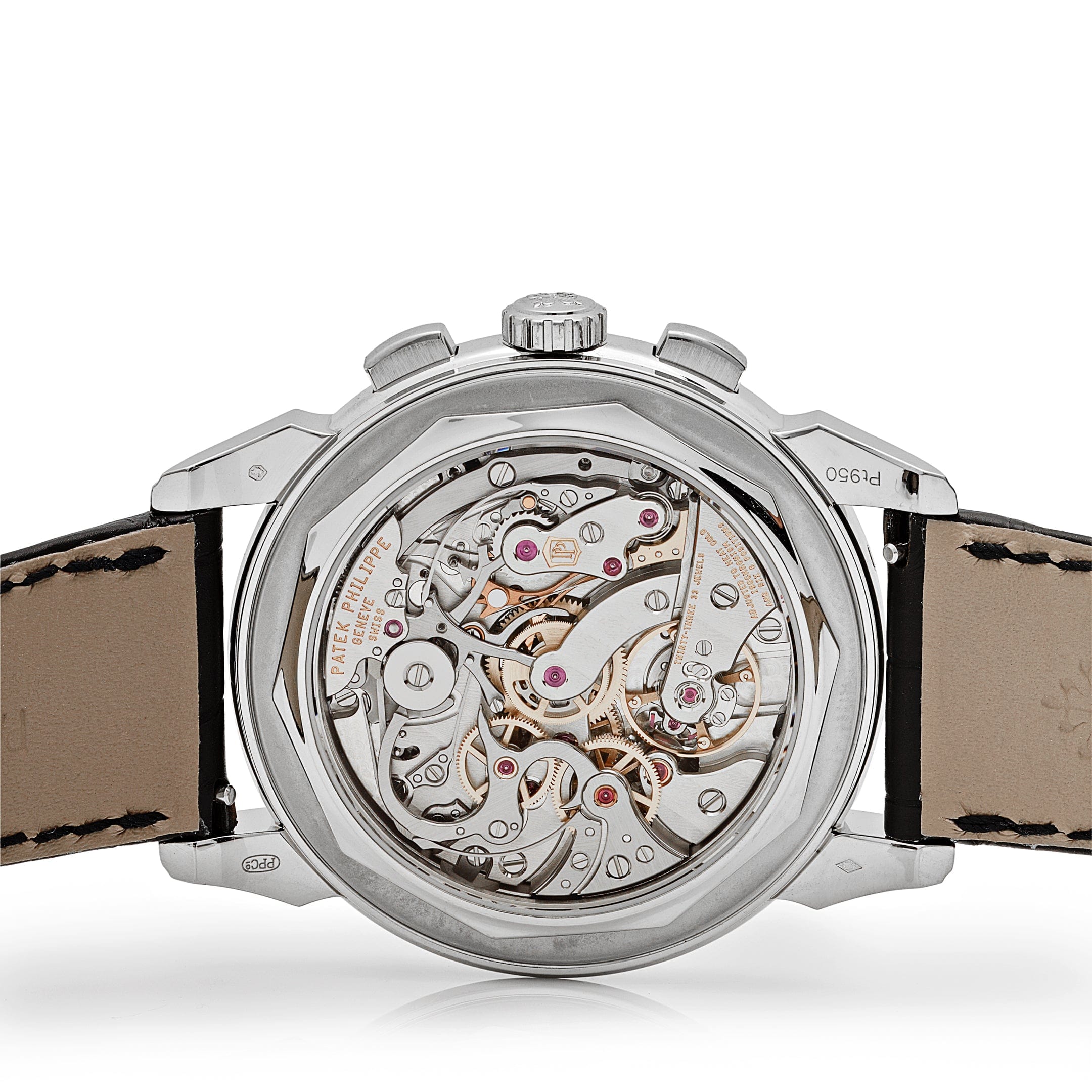 Patek Philippe Grand Complications 5271-12P-001 Perpetual Calendar Platinum Black Dial Ruby Bezel