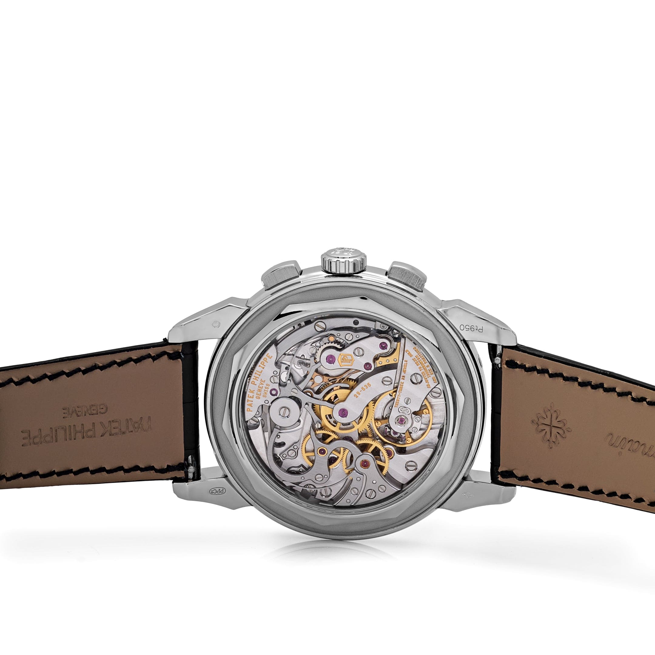 Patek Philippe Grand Complications 5271/13P-001 Perpetual Calendar Moon Phases Platinum Emerald Bezel Black Dial