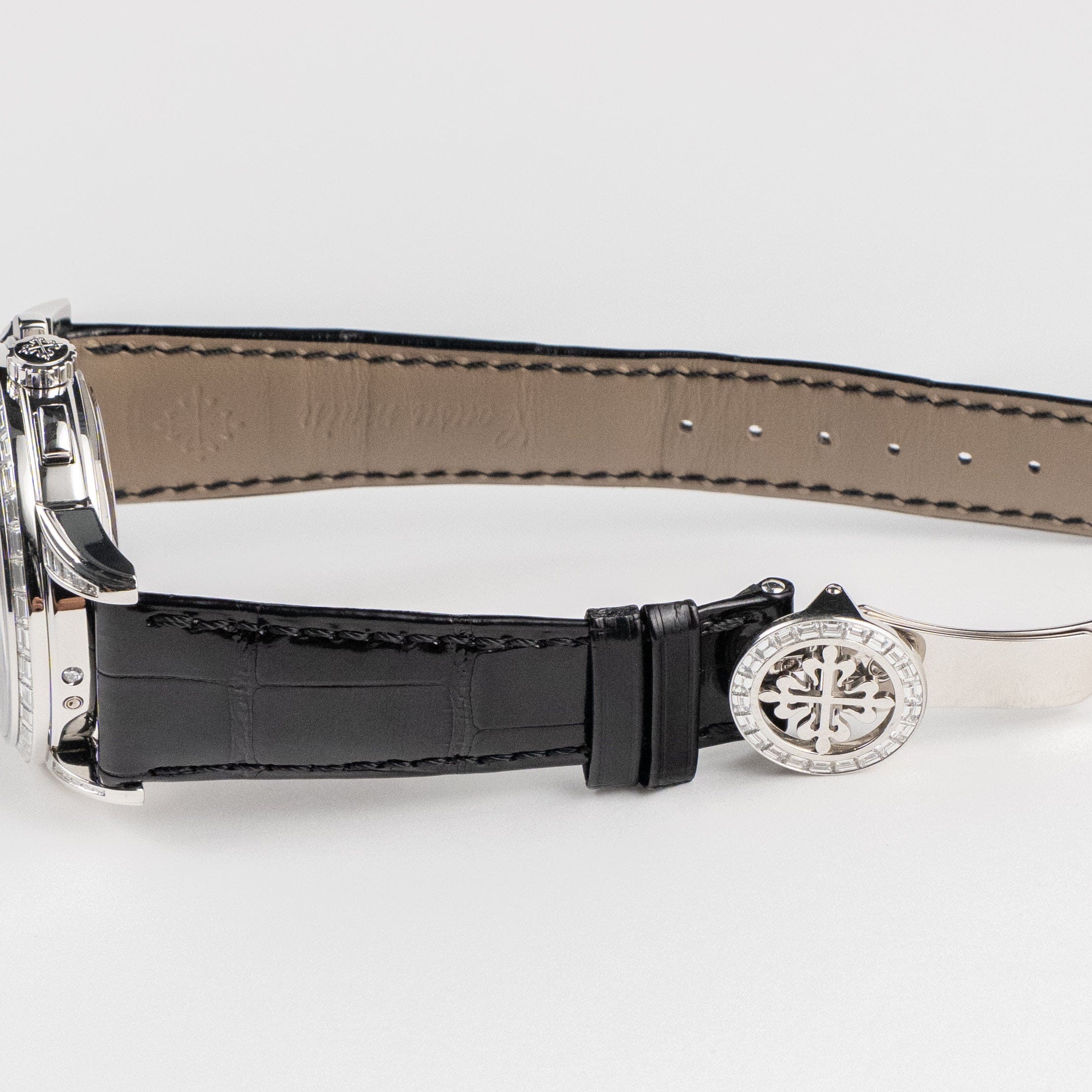 Patek Philippe Grand Complications 5271P-001 Perpetual Calendar Platinum Black Dial Baguette Bezel