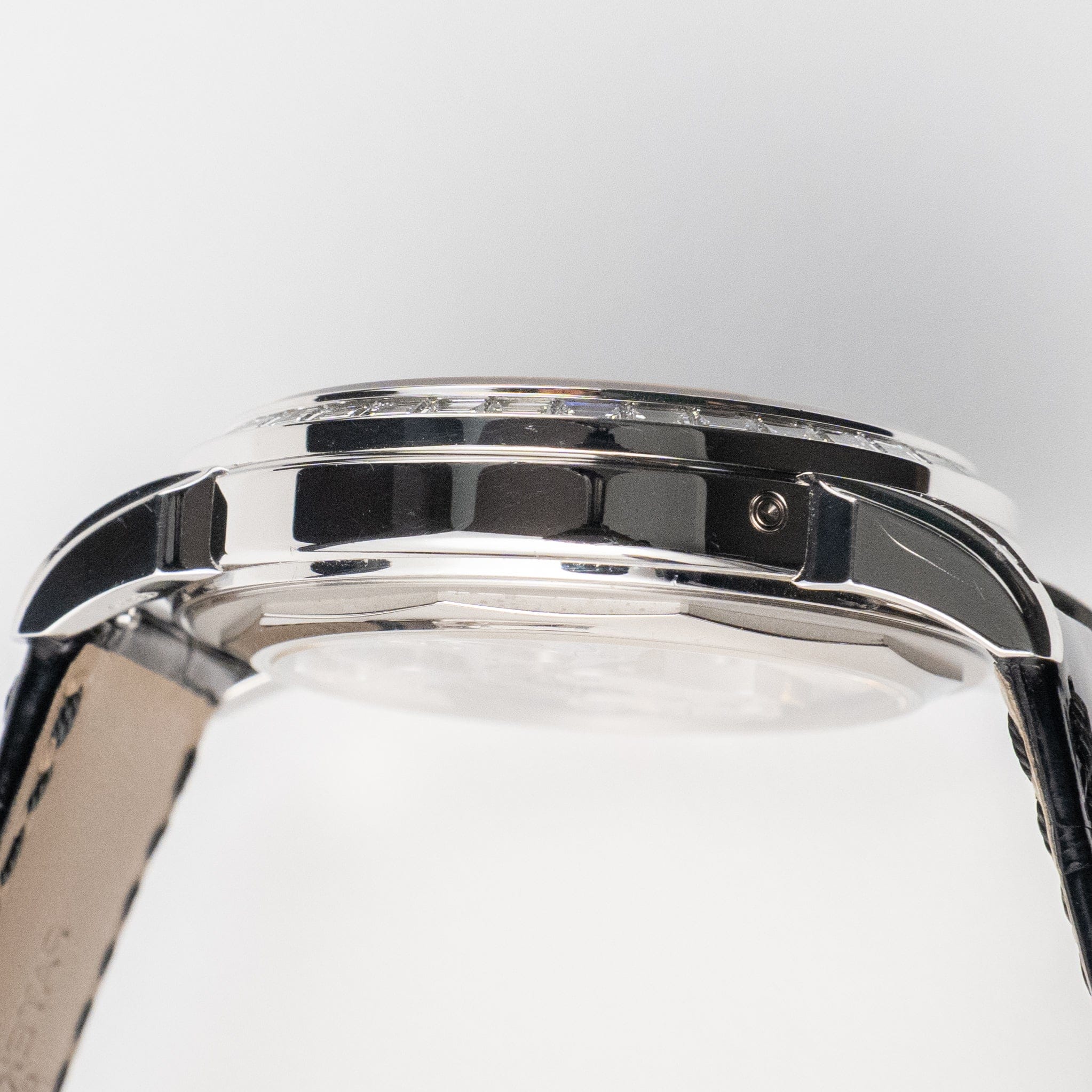 Patek Philippe Grand Complications 5271P-001 Perpetual Calendar Platinum Black Dial Baguette Bezel