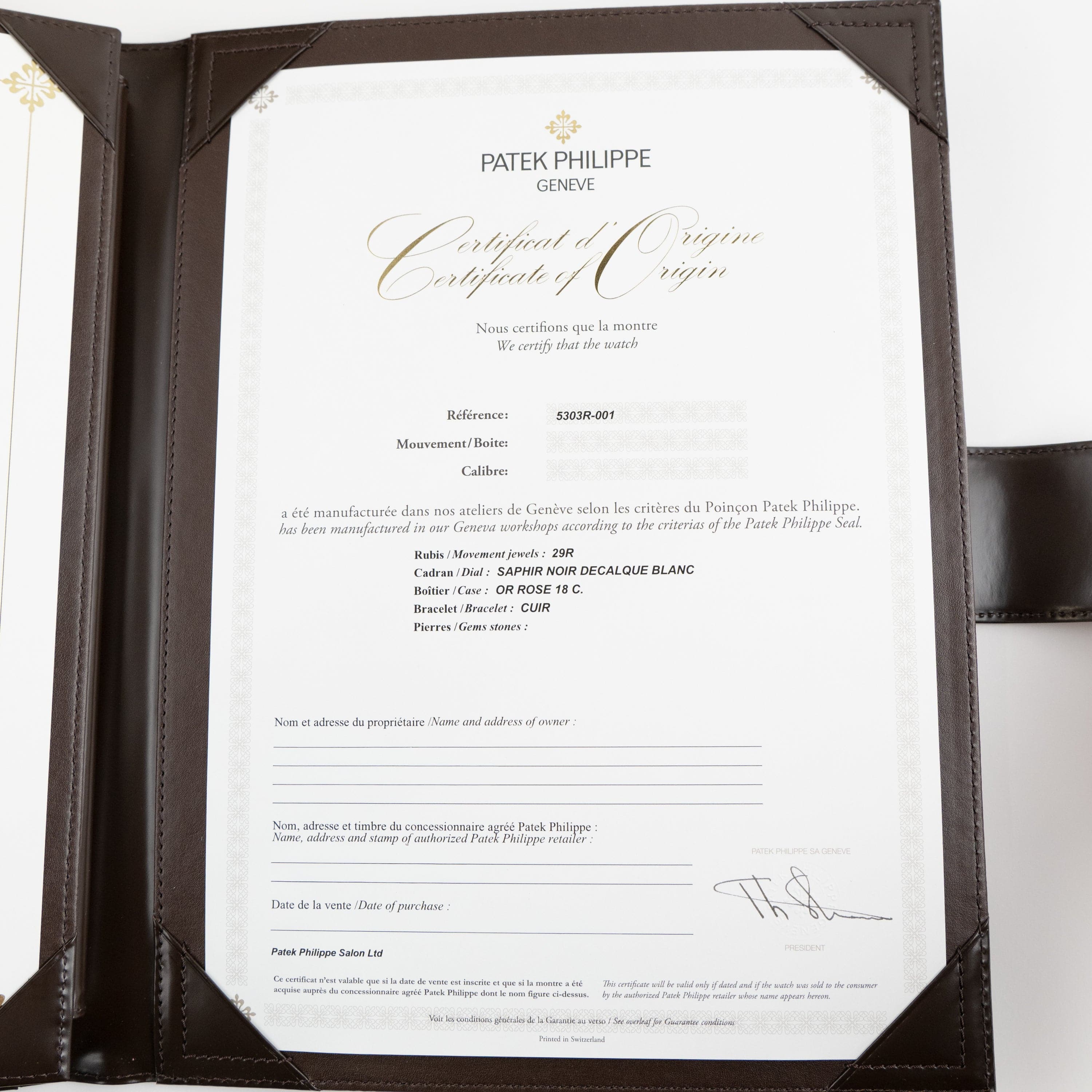 Patek Philippe Grand Complications 5303R-001 Tourbillon Minute Repeater Rose Gold (2021)