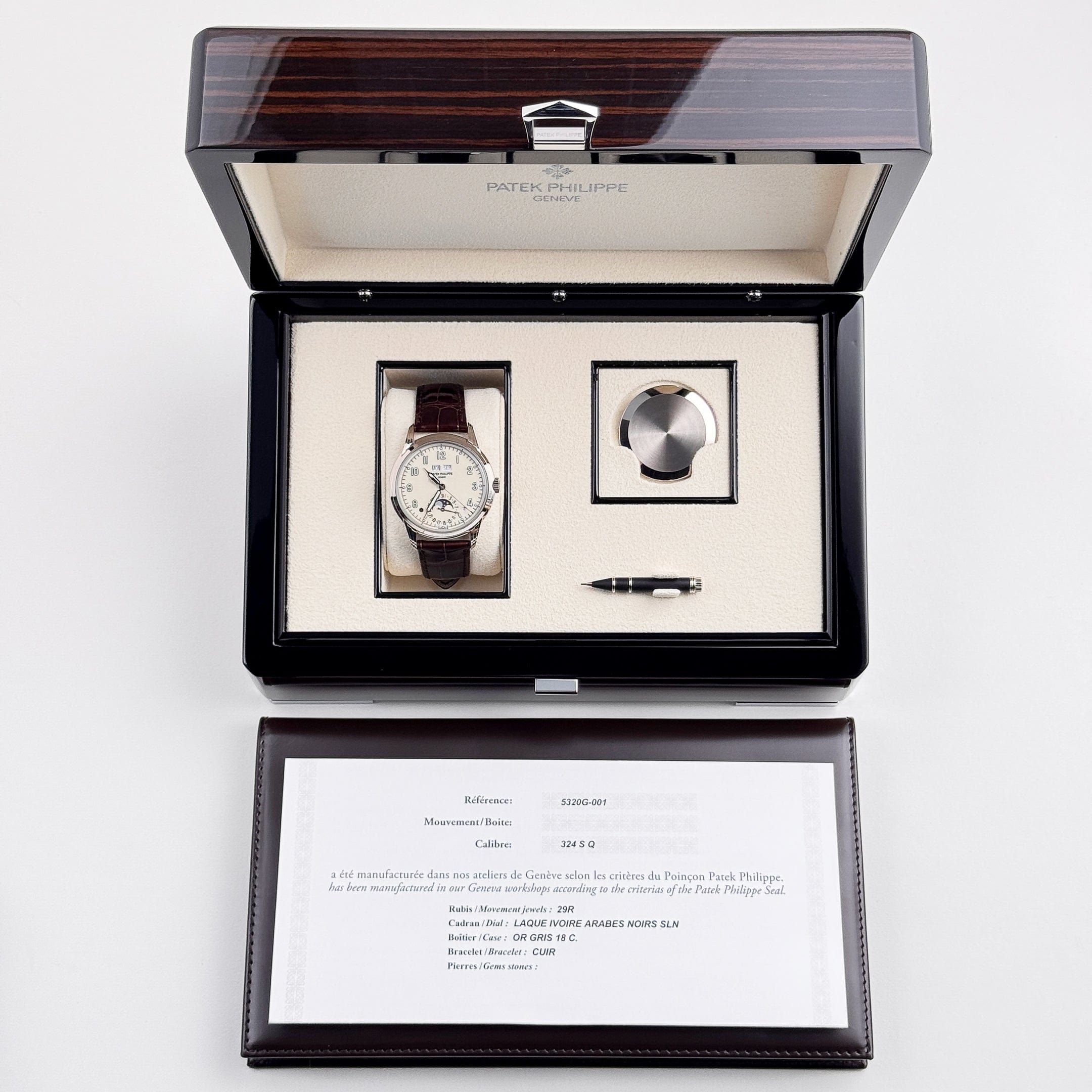 Patek Philippe Grand Complications 5320G-001 Perpetual Calendar White Gold Ivory Dial (2021)