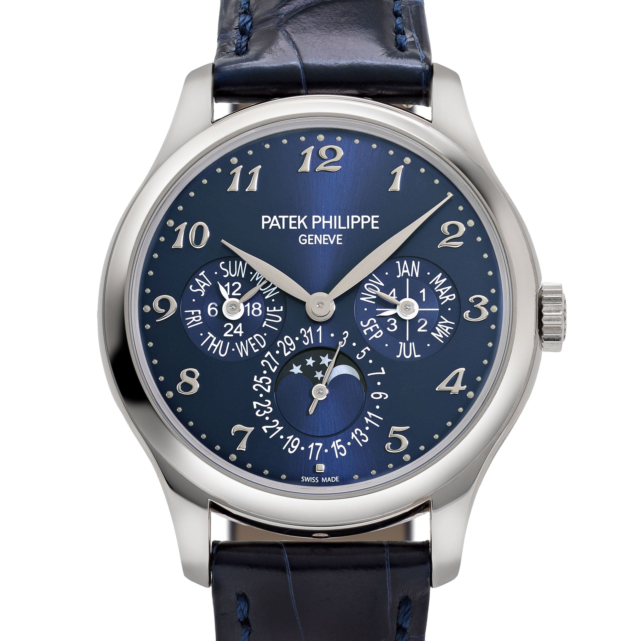Patek Philippe Grand Complications 5327G-001 Perpetual Calendar White Gold Blue Dial (2025)
