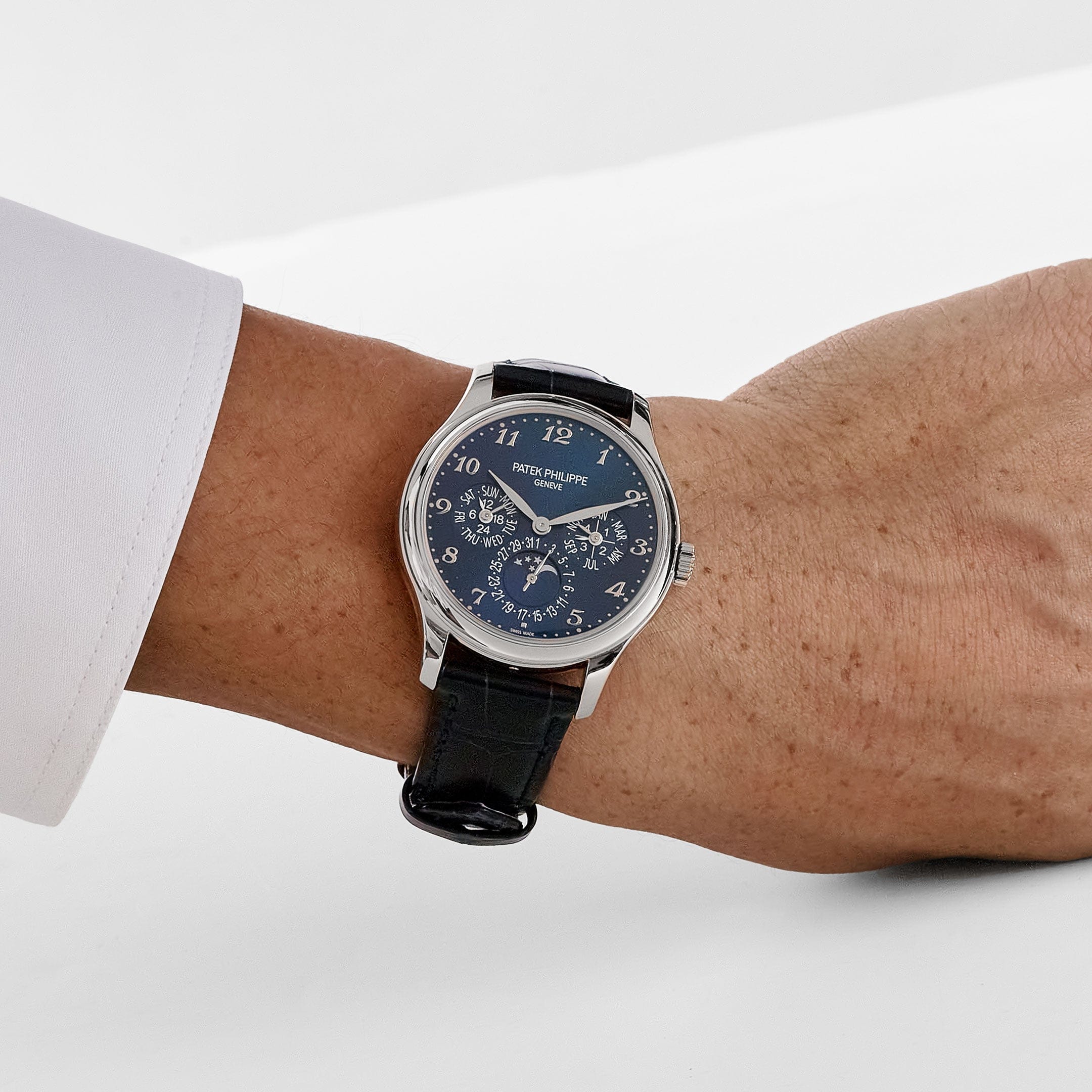 Patek Philippe Grand Complications 5327G-001 Perpetual Calendar White Gold Blue Dial (2025)