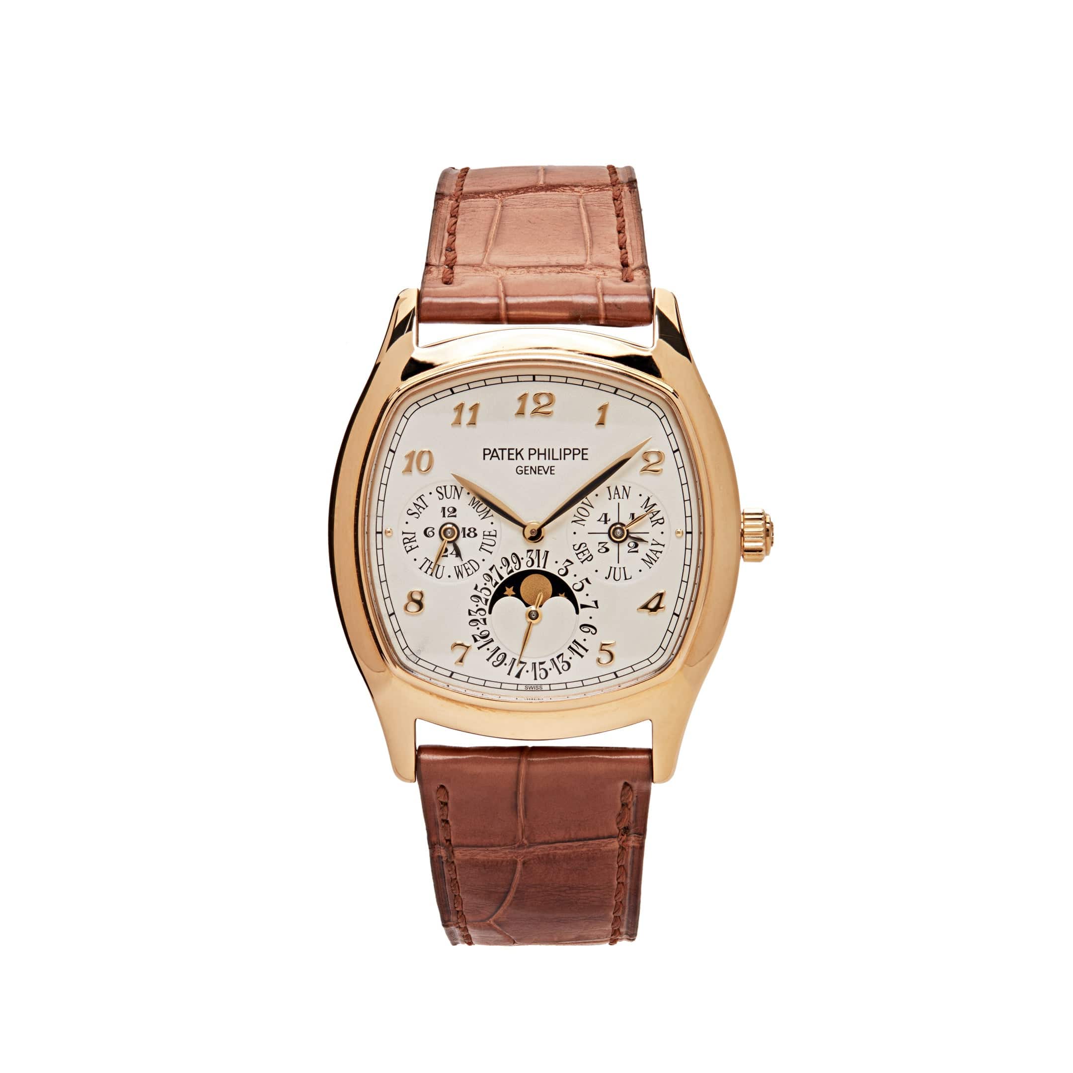 Luxury Watch Patek Philippe Grand Complications Perpetual Calendar Yellow Gold 5940J-001 Wrist Aficionado