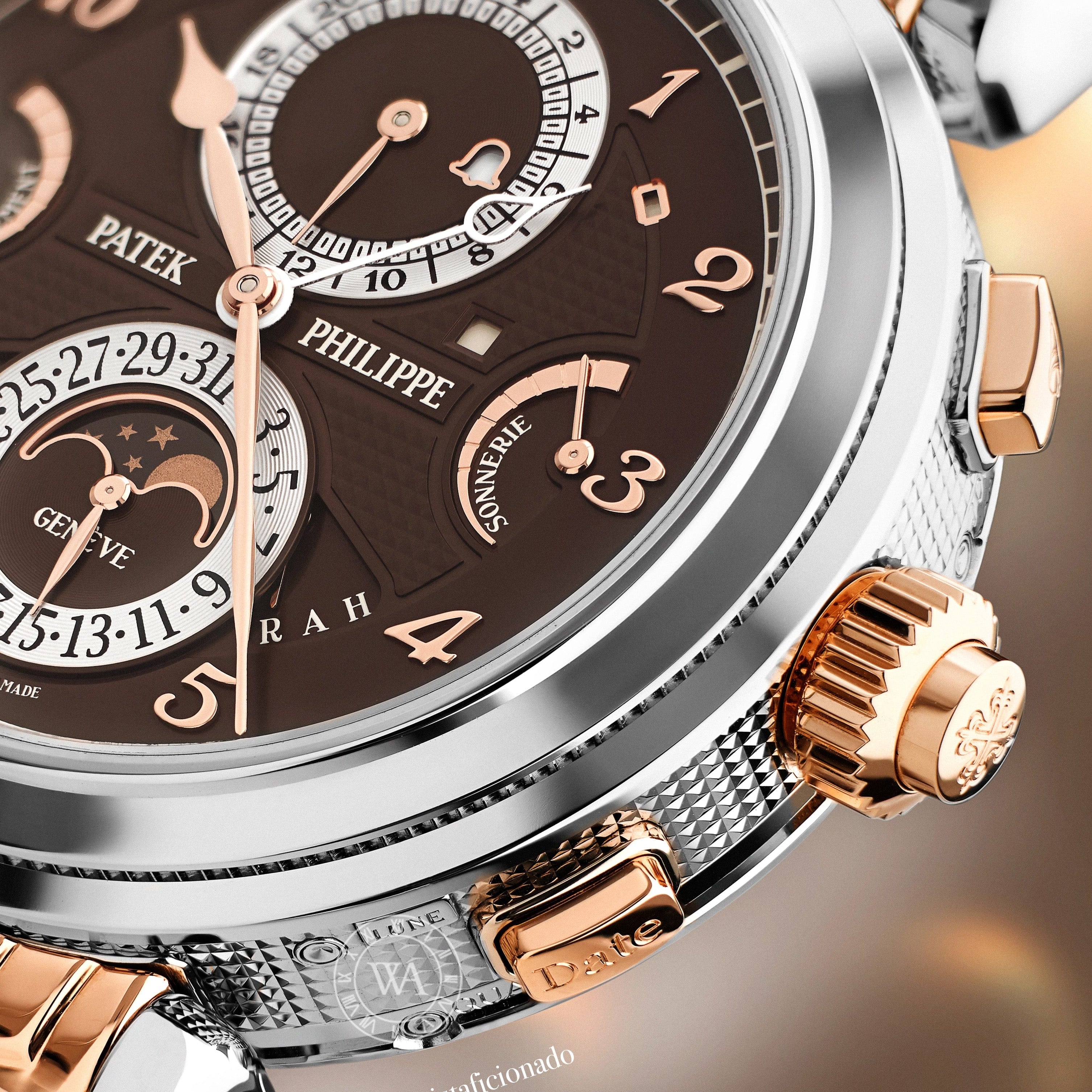 Patek Philippe Grandmaster Chime 6300GR-001 White Gold Rose Gold Brown Dial