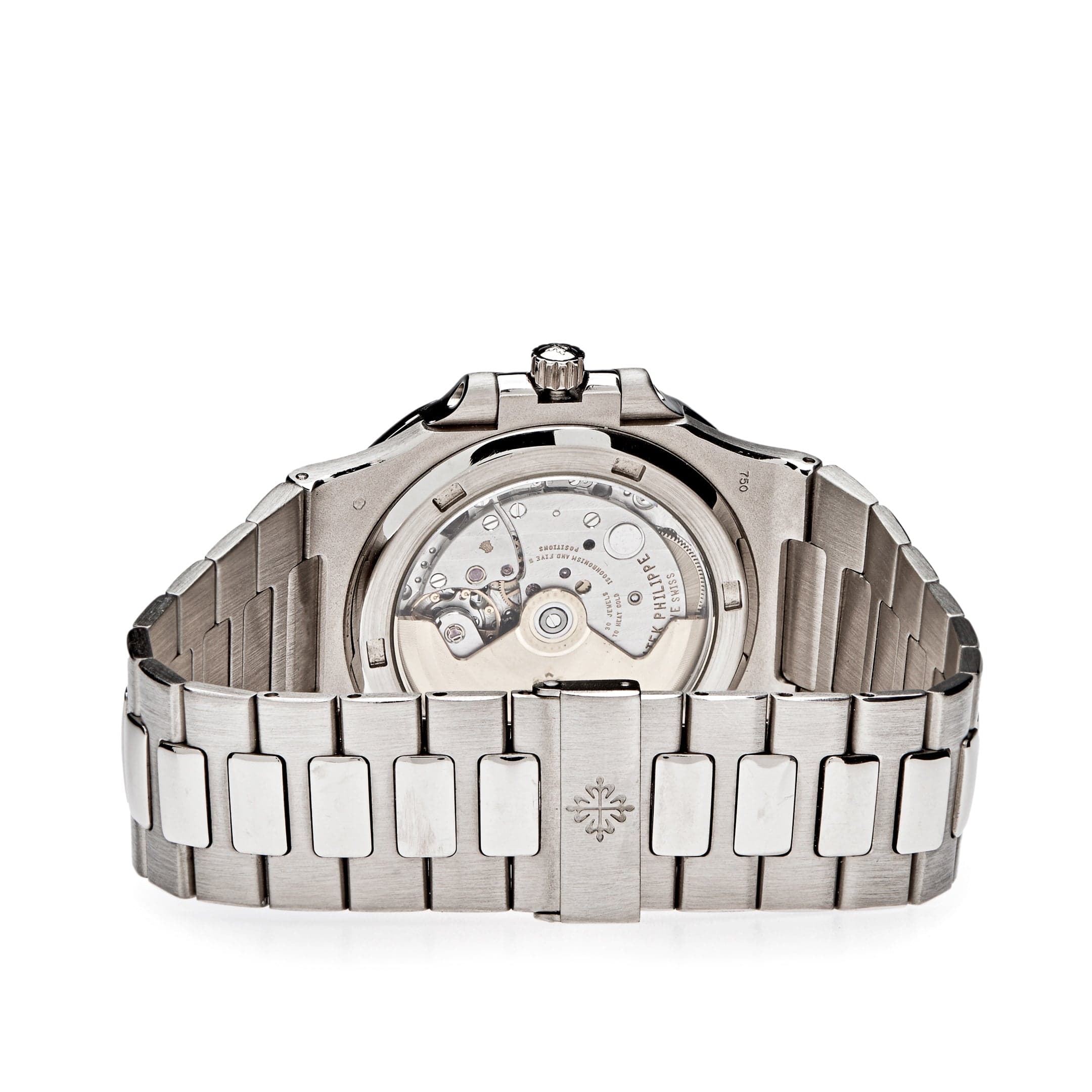 Patek Philippe Nautilus 3711/1G-001 Date White Gold Black Dial