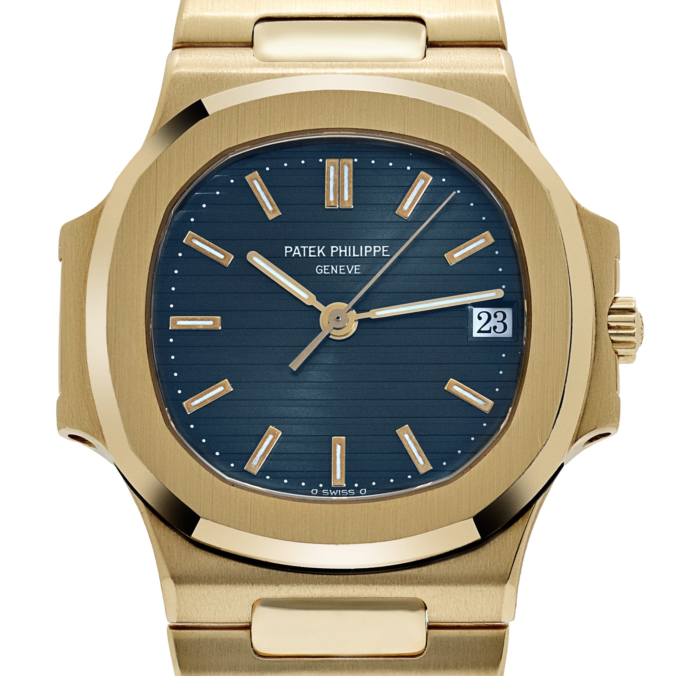 Patek Philippe Nautilus 3800/1 Yellow Gold Blue Dial