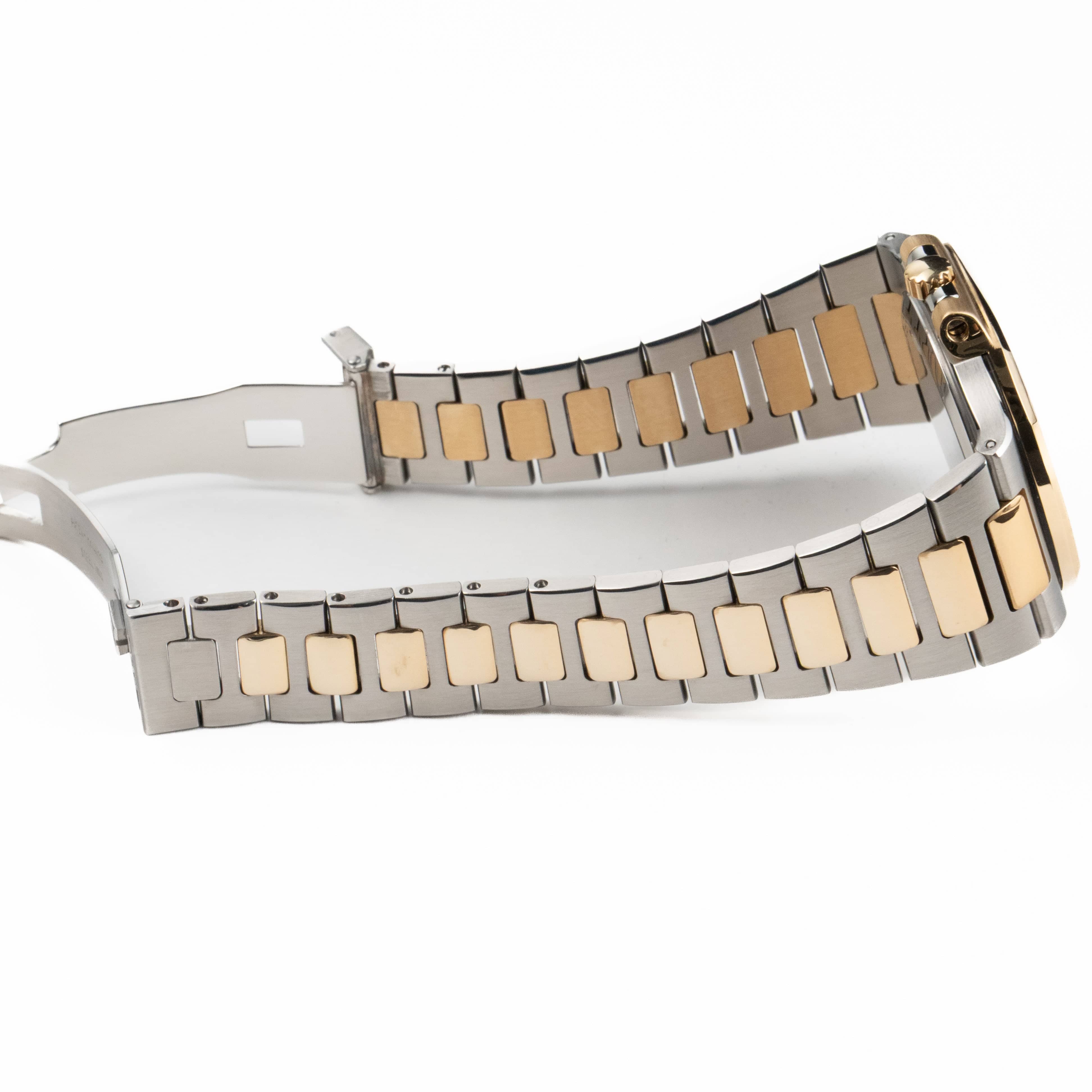 Patek Philippe Nautilus 3800/1AJ Stainless Steel Yellow Gold Champagne Dial