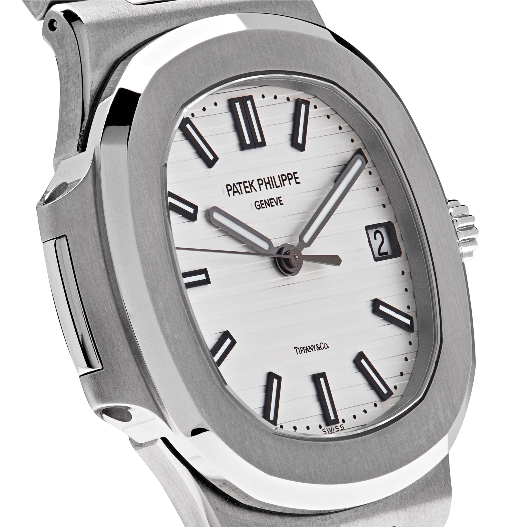 Luxury Watch Patek Philippe Nautilus Steel White Tiffany & Co. Dial 5711/1A-011 Wrist Aficionado