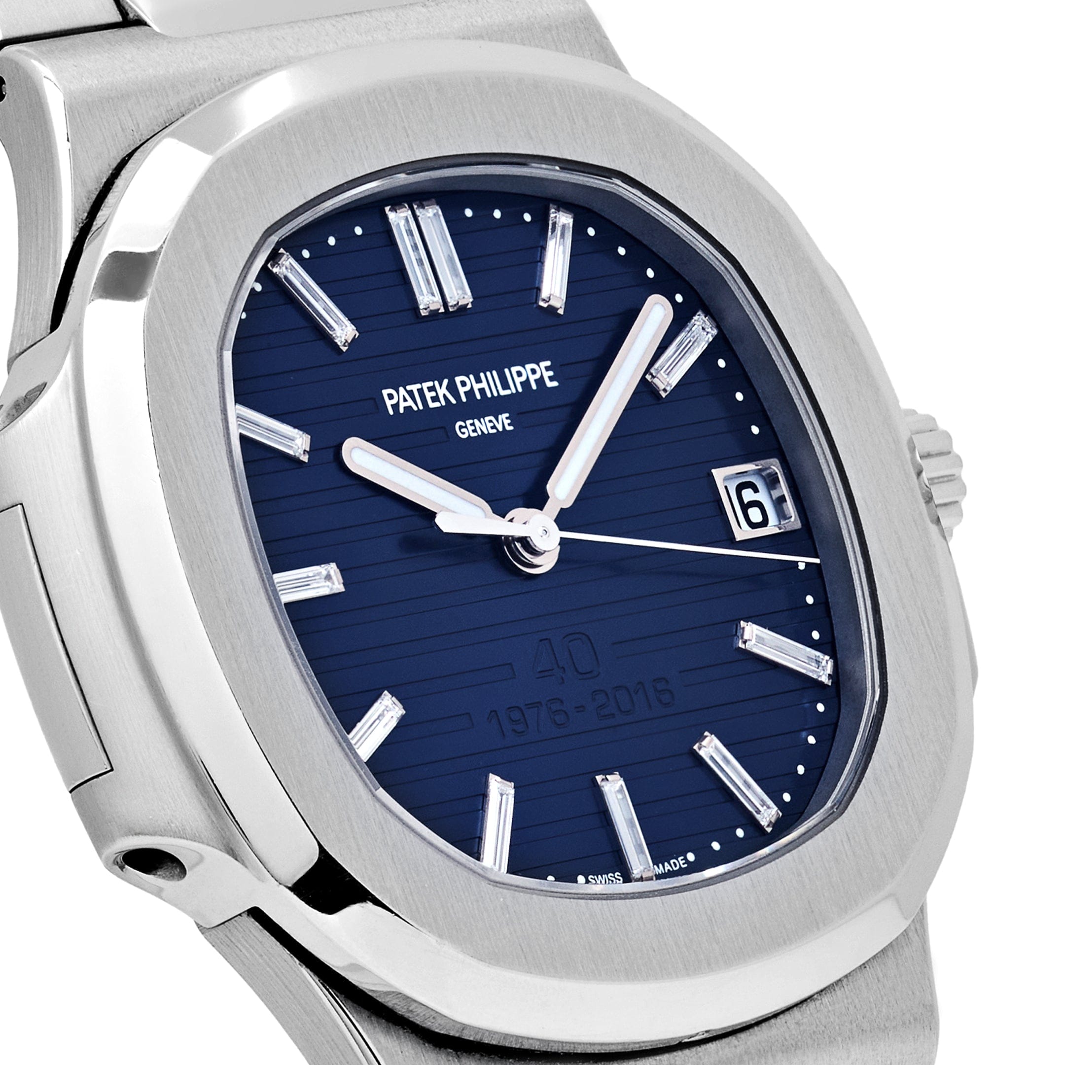 Patek Philippe Nautilus 5711/1P-001 40th Anniversary Platinum Blue Diamond Dial Limited Edition