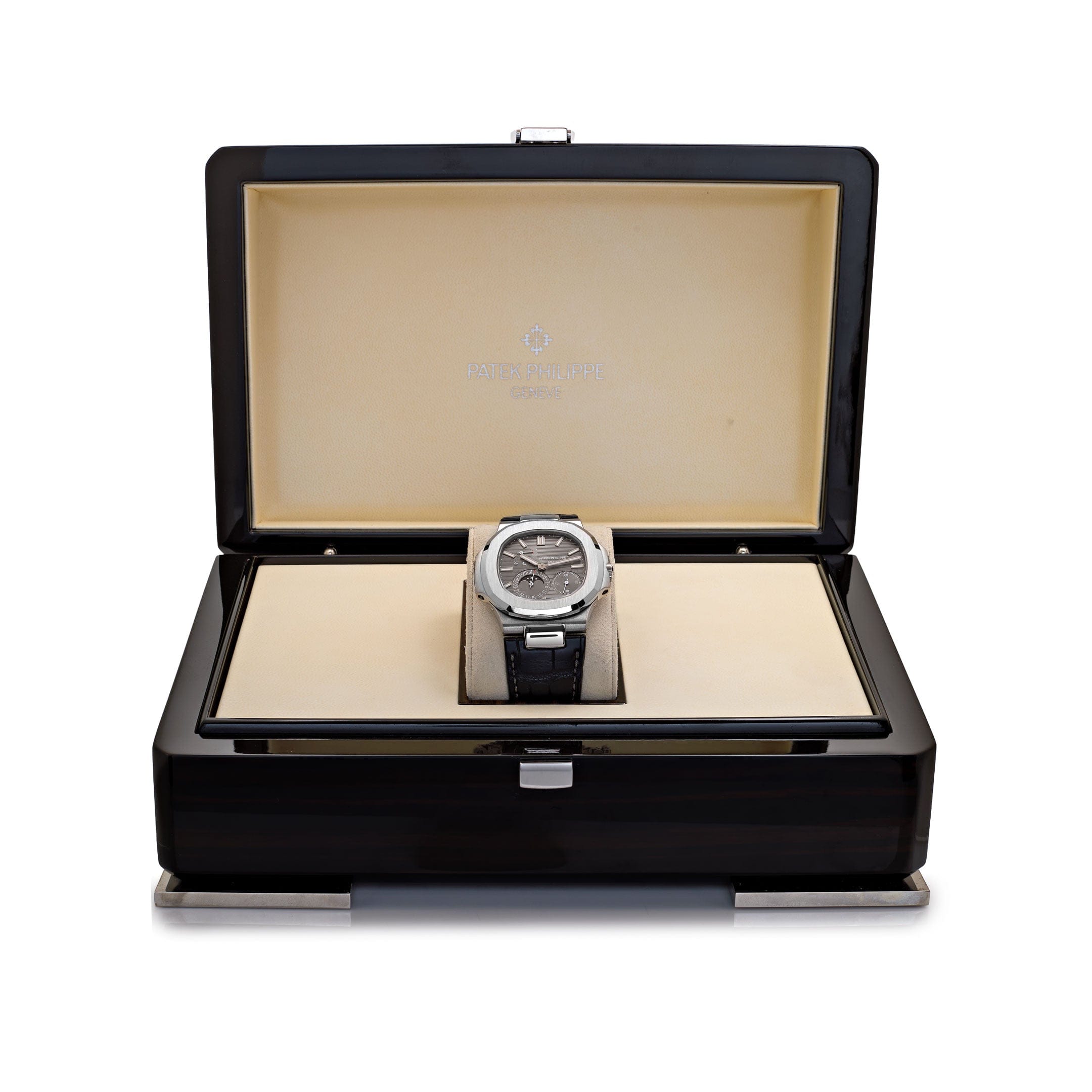 Patek Philippe Nautilus 5712G-001 White Gold Grey Dial Moon Phases (2019)