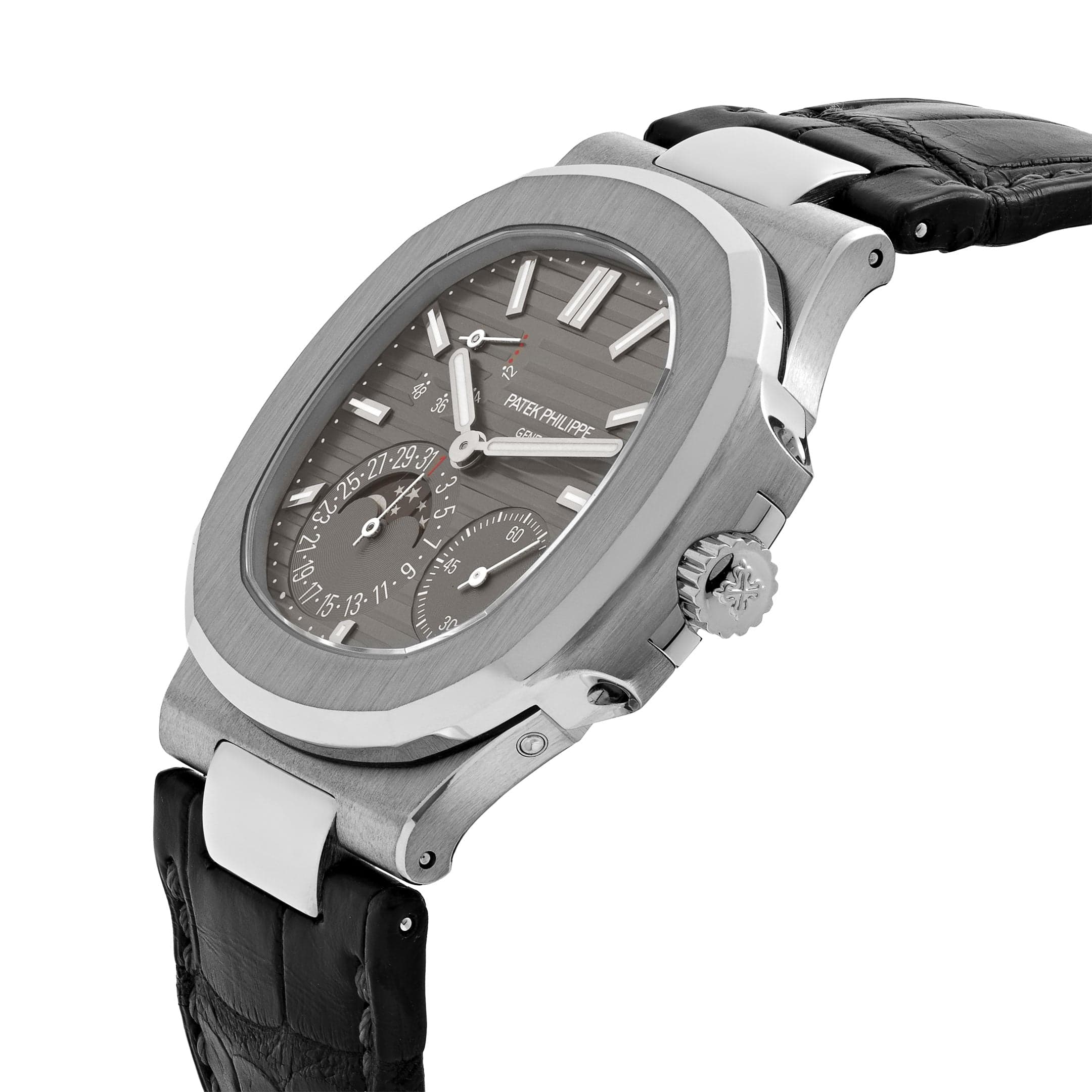 Patek Philippe Nautilus 5712G-001 White Gold Grey Dial Moon Phases (2019)