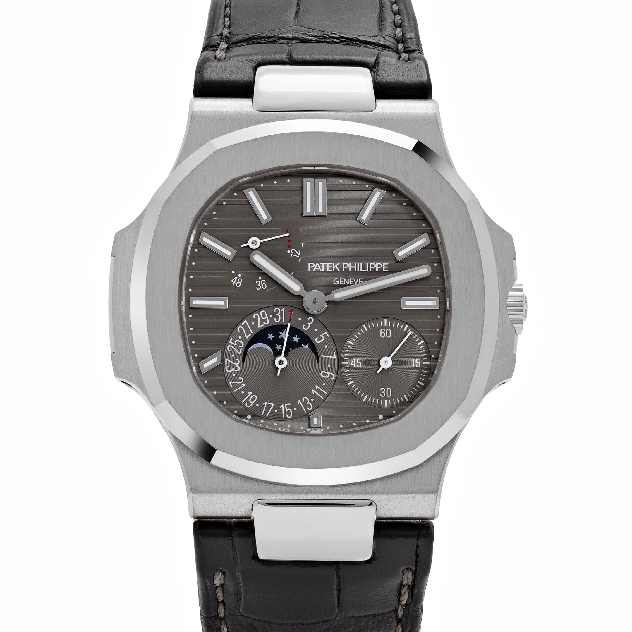 Patek Philippe Nautilus 5712G-001 White Gold Grey Dial Moon Phases (2021)