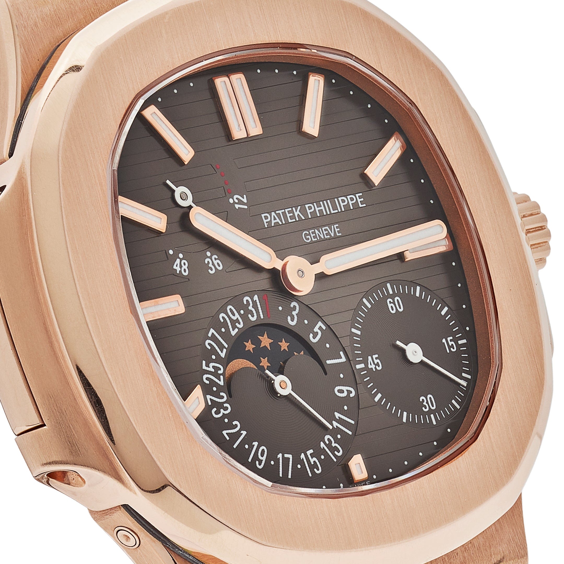 Patek Philippe Nautilus Moon Phase Rose Gold 5712R-001 (2009) Wrist Aficionado