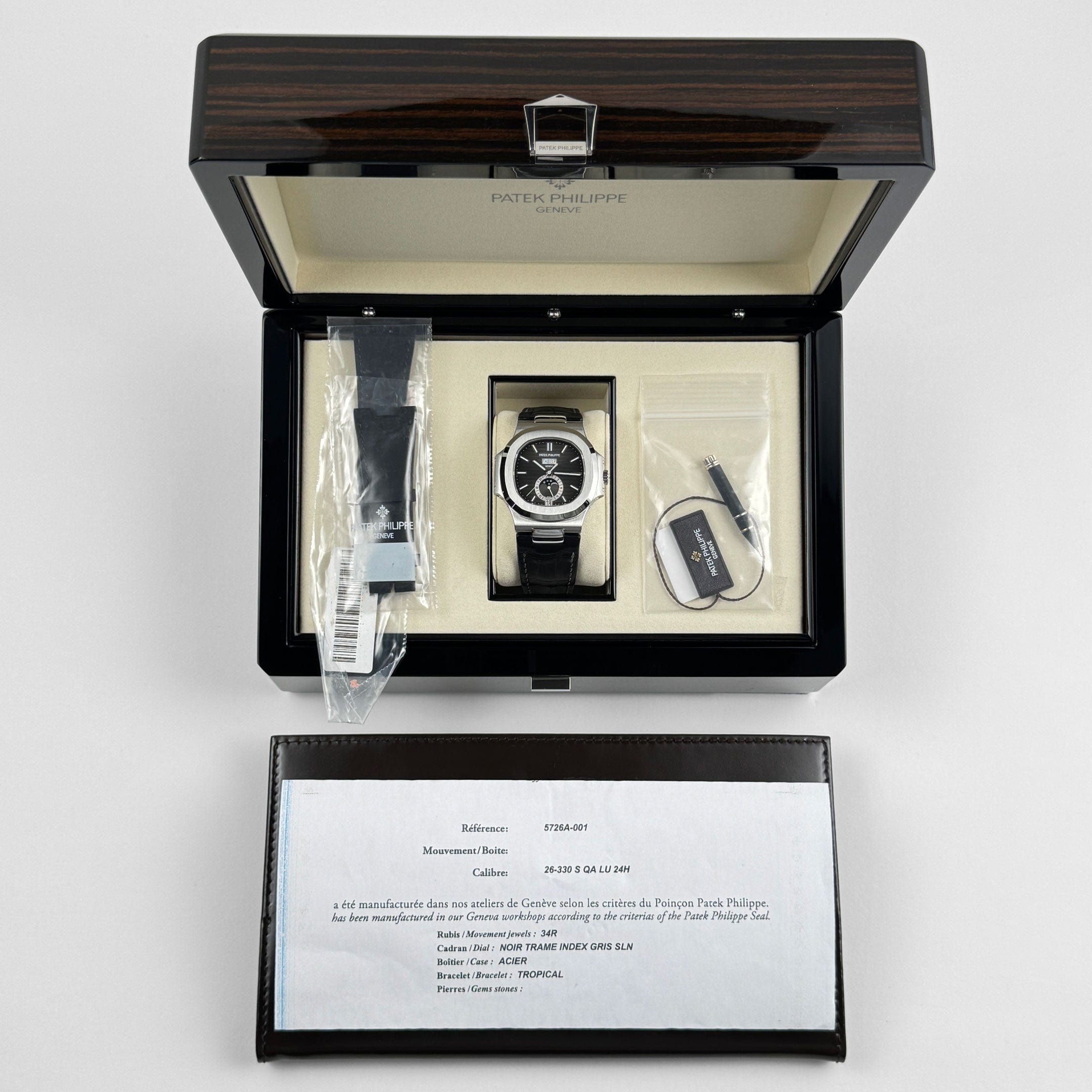Patek Philippe Nautilus 5726A-001 Annual Calendar Moon Phases (2024)