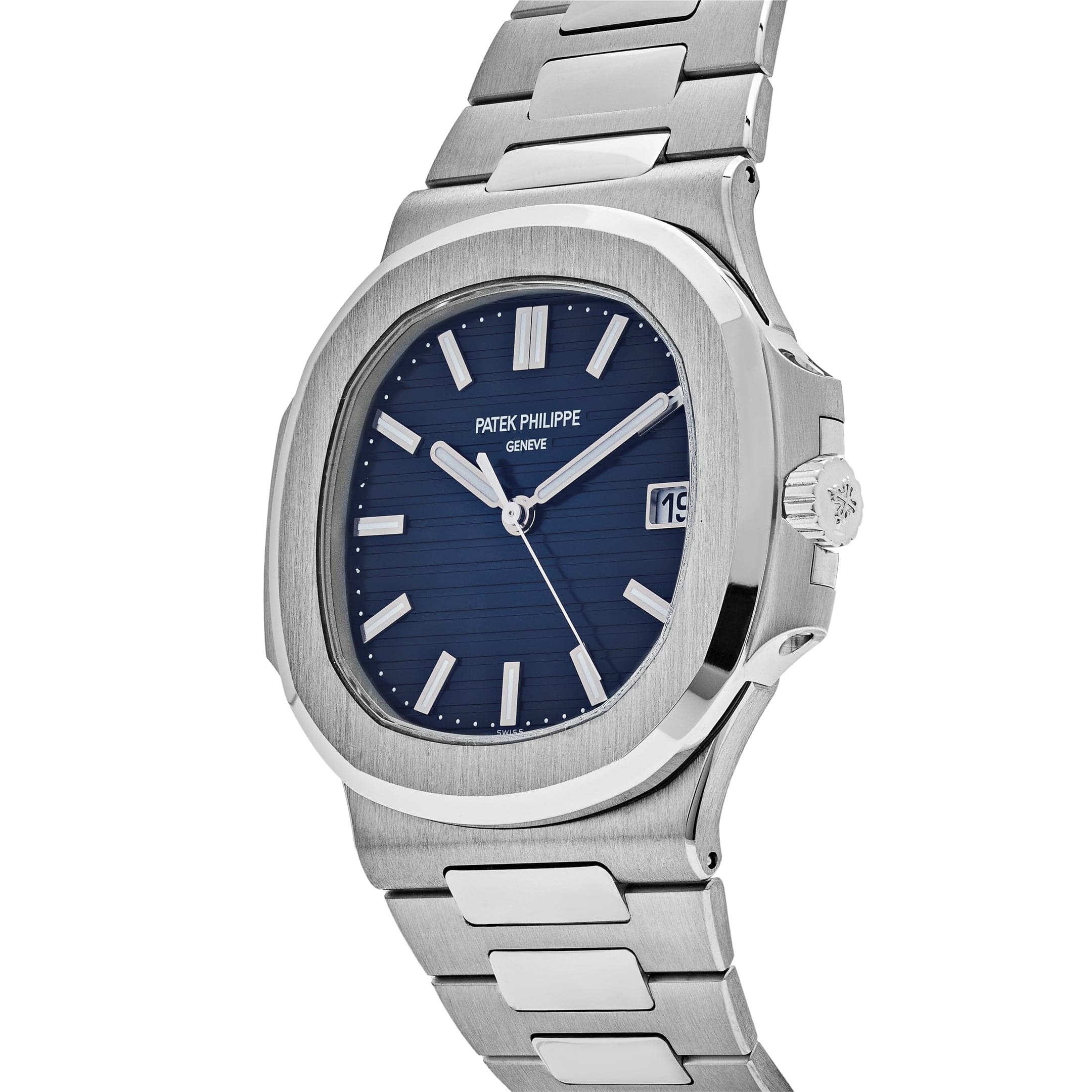 Patek Philippe Nautilus White Gold Blue Dial 5811/1G-001 Wrist Aficionado