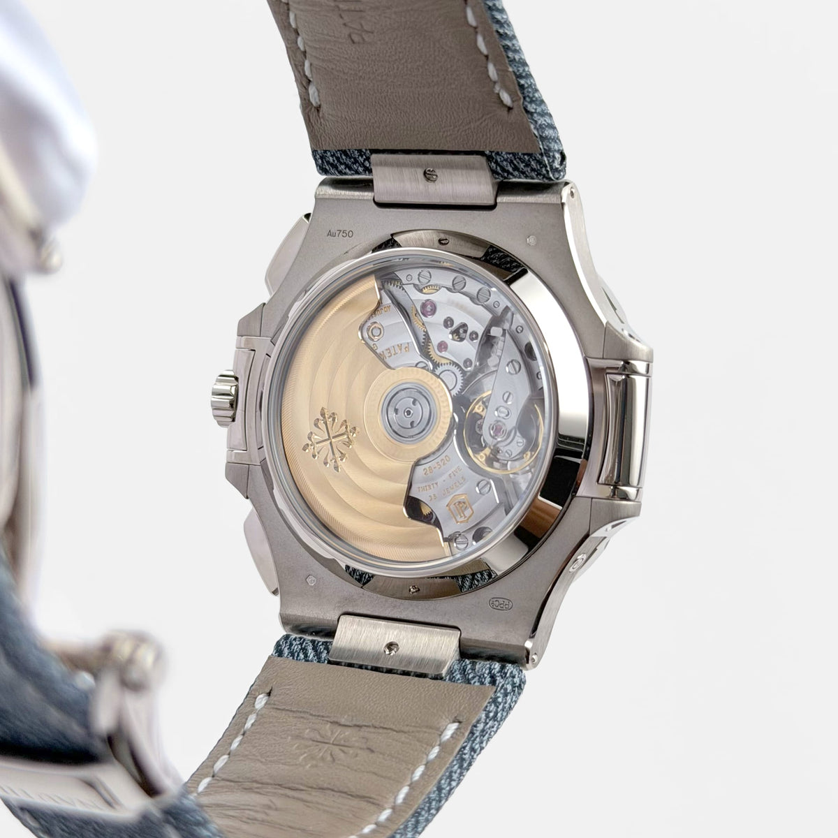 Patek Philippe Nautilus 5980/60G-001 'Denim' Flyback Chronograph White Gold Blue-Gray Dial (2024)