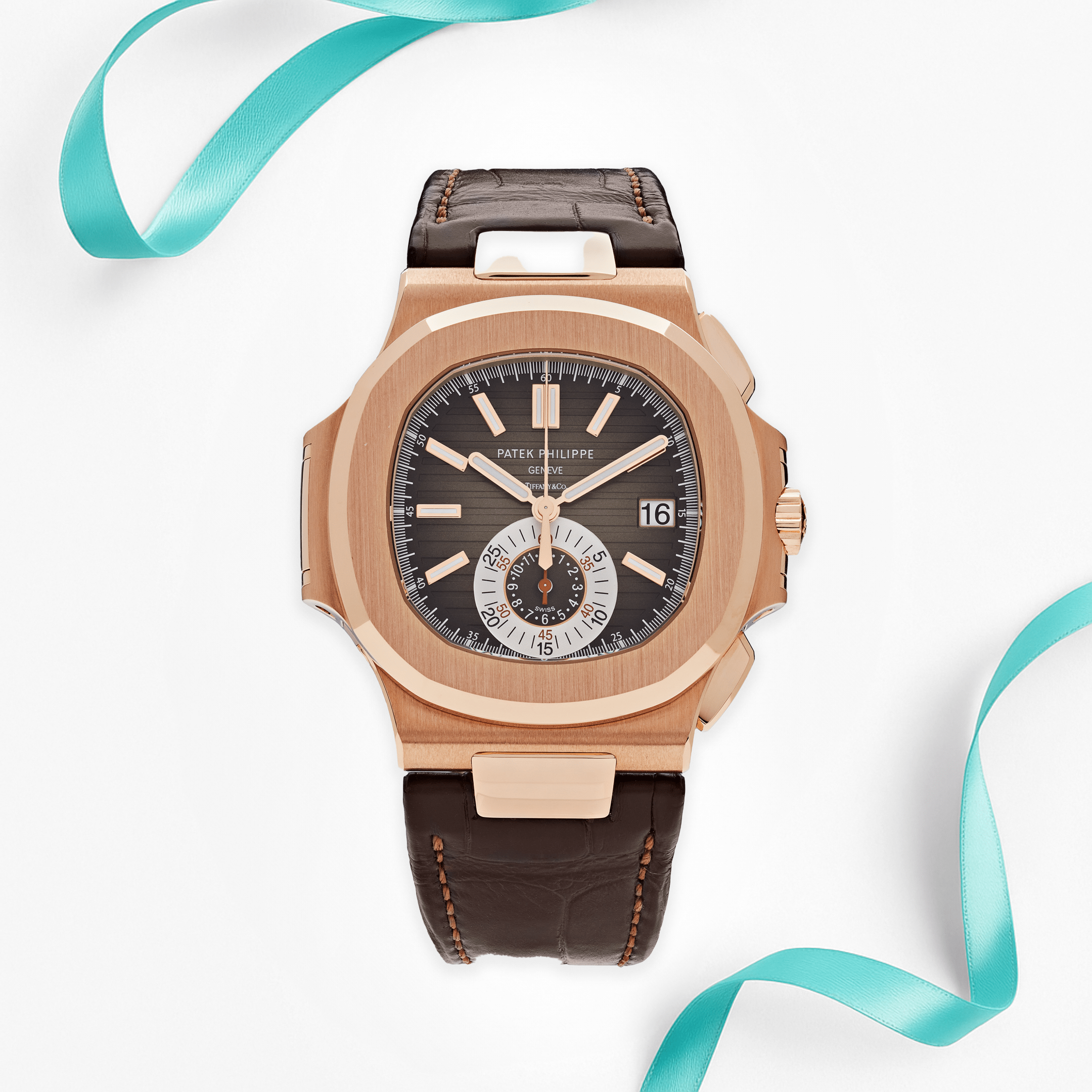 Patek Philippe Nautilus 5980R-001 'Tiffany & Co' Chronograph Date Rose Gold (2022)